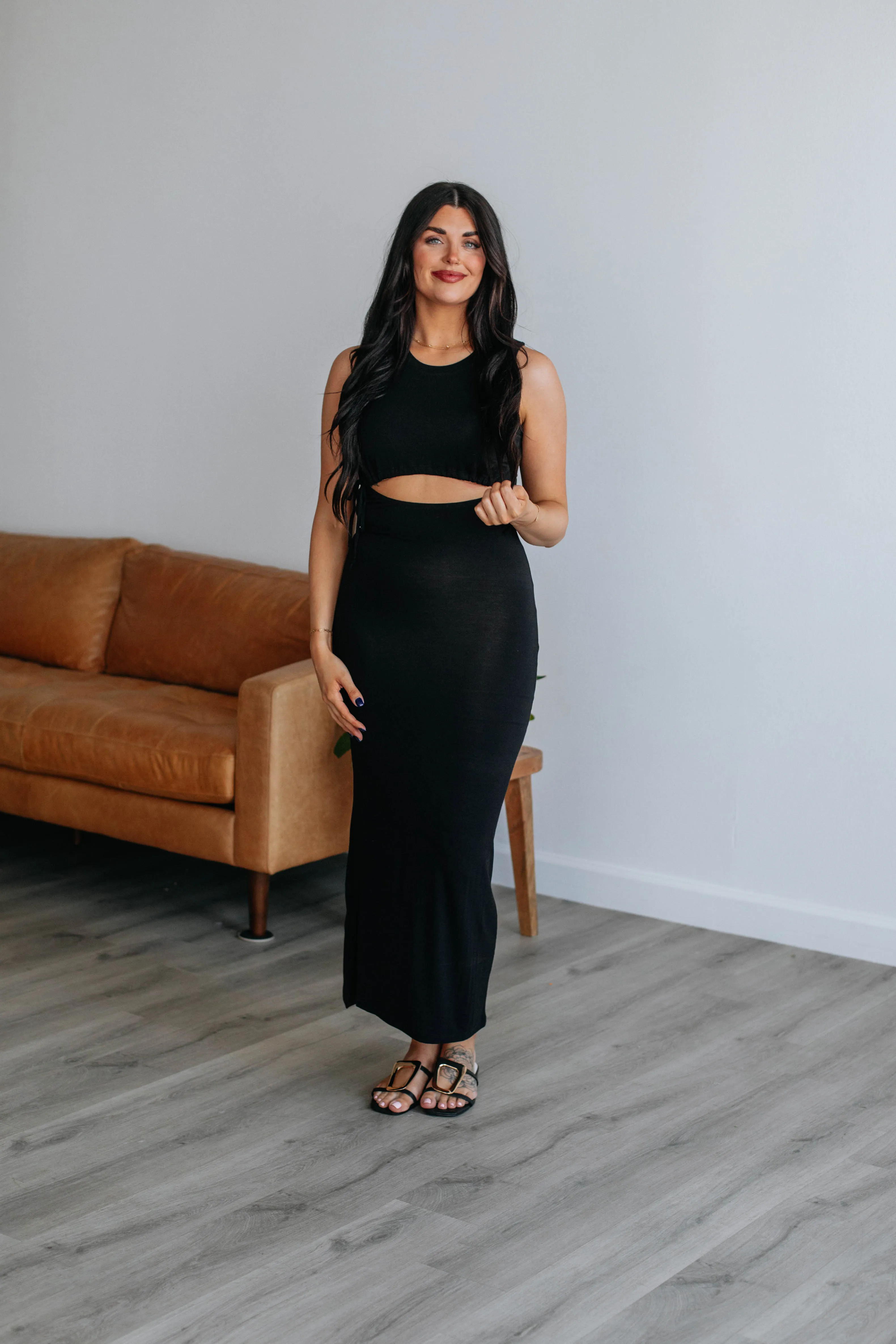 Jersie Maxi Dress - Black sold by Wild Oak Boutique product image thumbnail 2