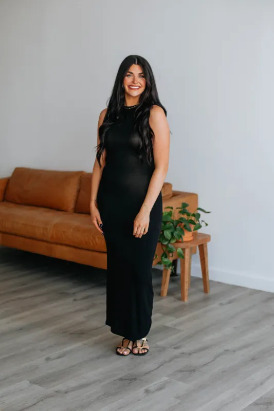 Jersie Maxi Dress - Black sold by Wild Oak Boutique