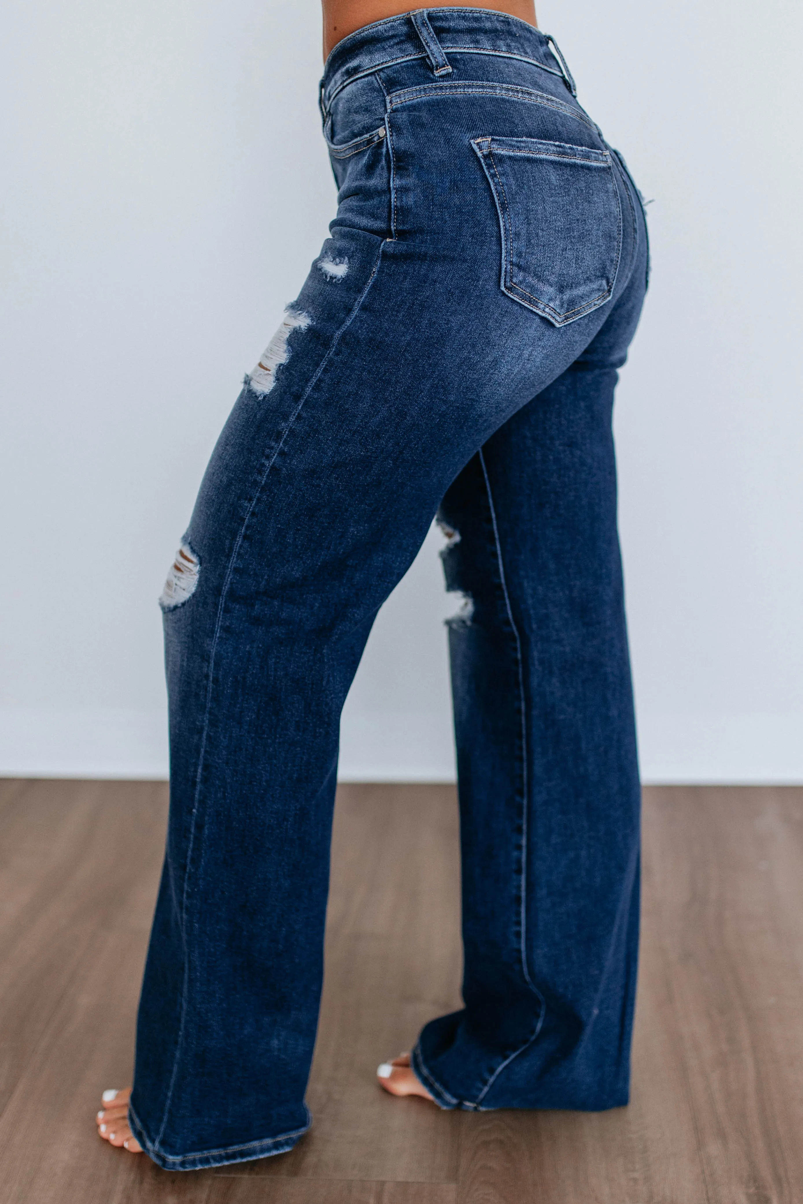 Kimora Risen Jeans - Dark Wash sold by Wild Oak Boutique product image thumbnail 2
