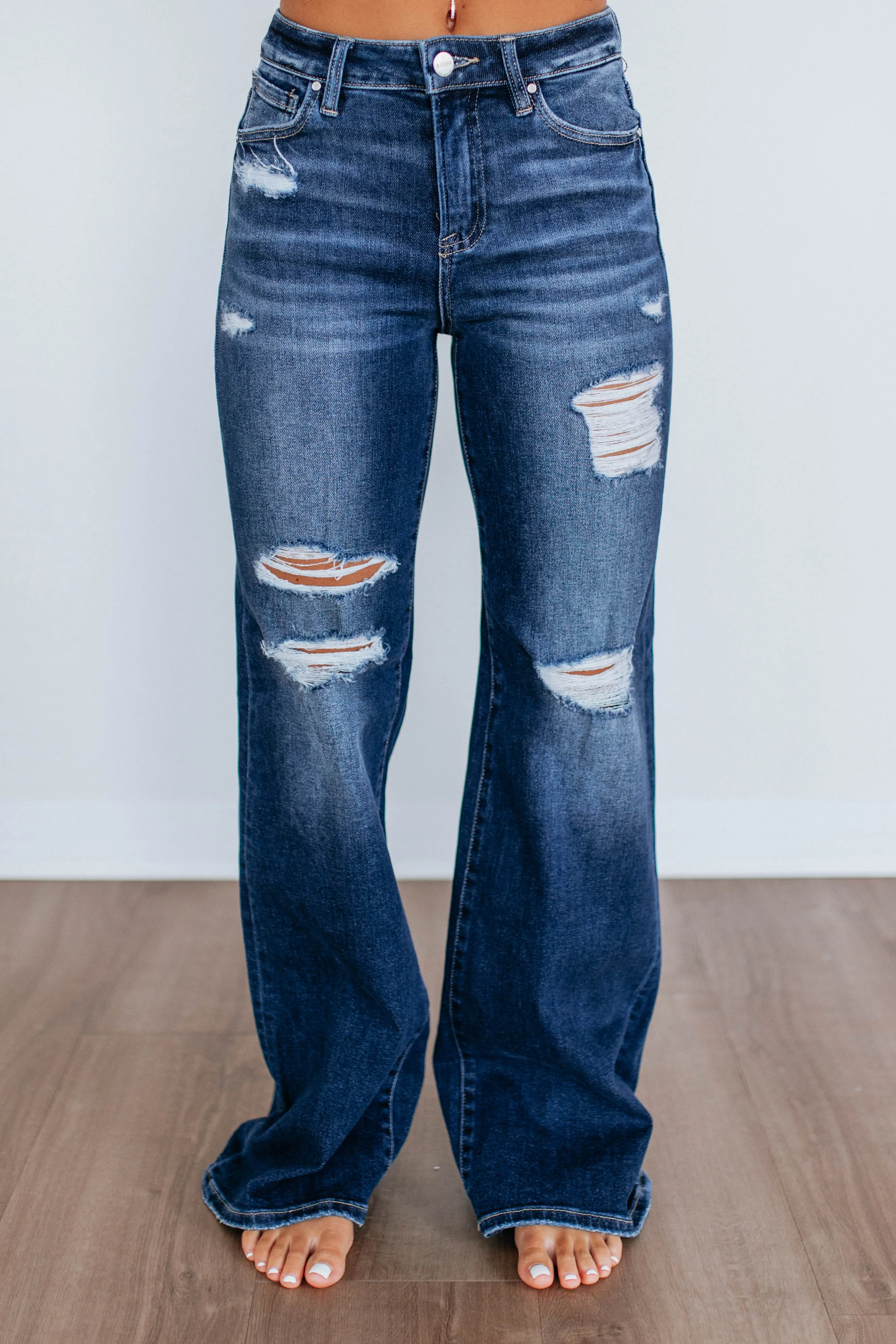 Kimora Risen Jeans - Dark Wash sold by Wild Oak Boutique product image thumbnail 3