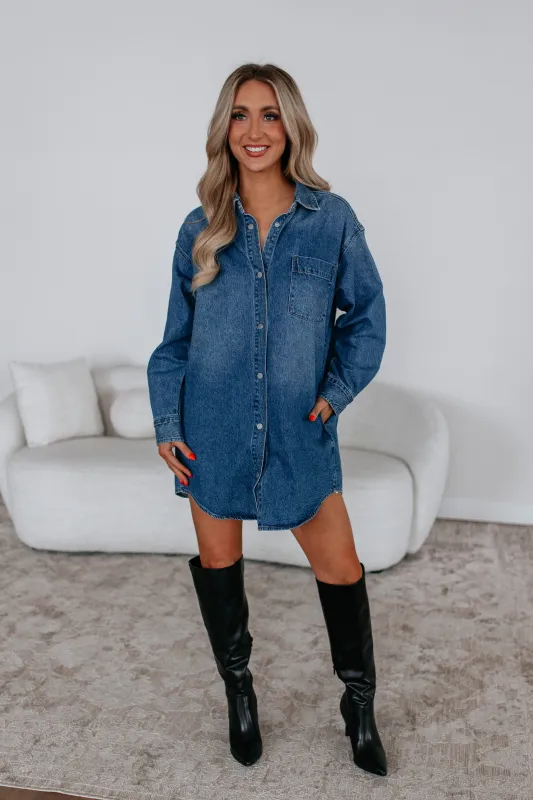 Reid Mica Denim Shirt Dress made by Mica Denim