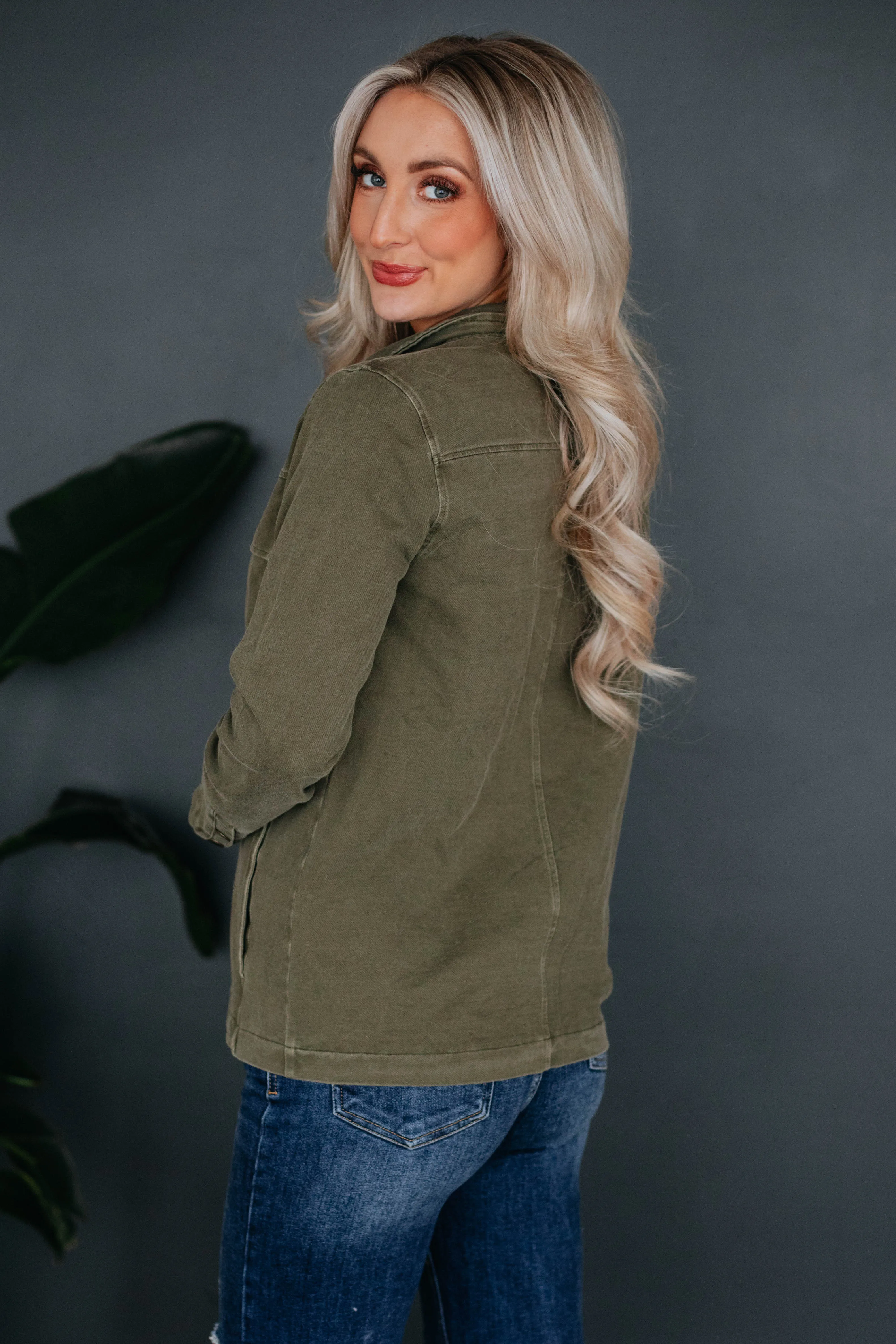 Indie Shacket - Moss sold by Wild Oak Boutique product image thumbnail 4