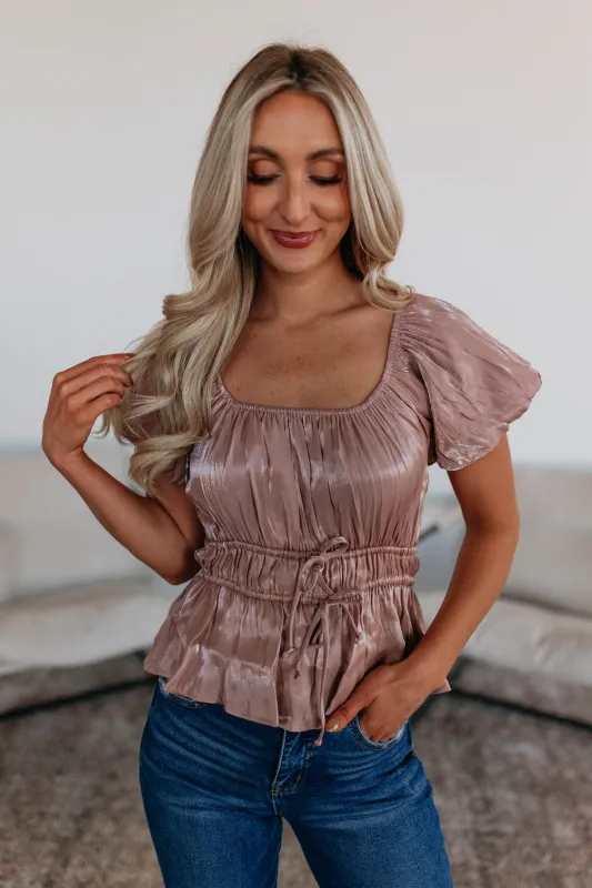 Madalyn Peplum Top sold by Wild Oak Boutique