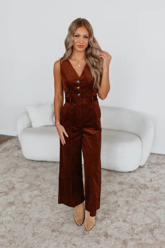 Kimberli Corduroy Jumpsuit made by mioumuse