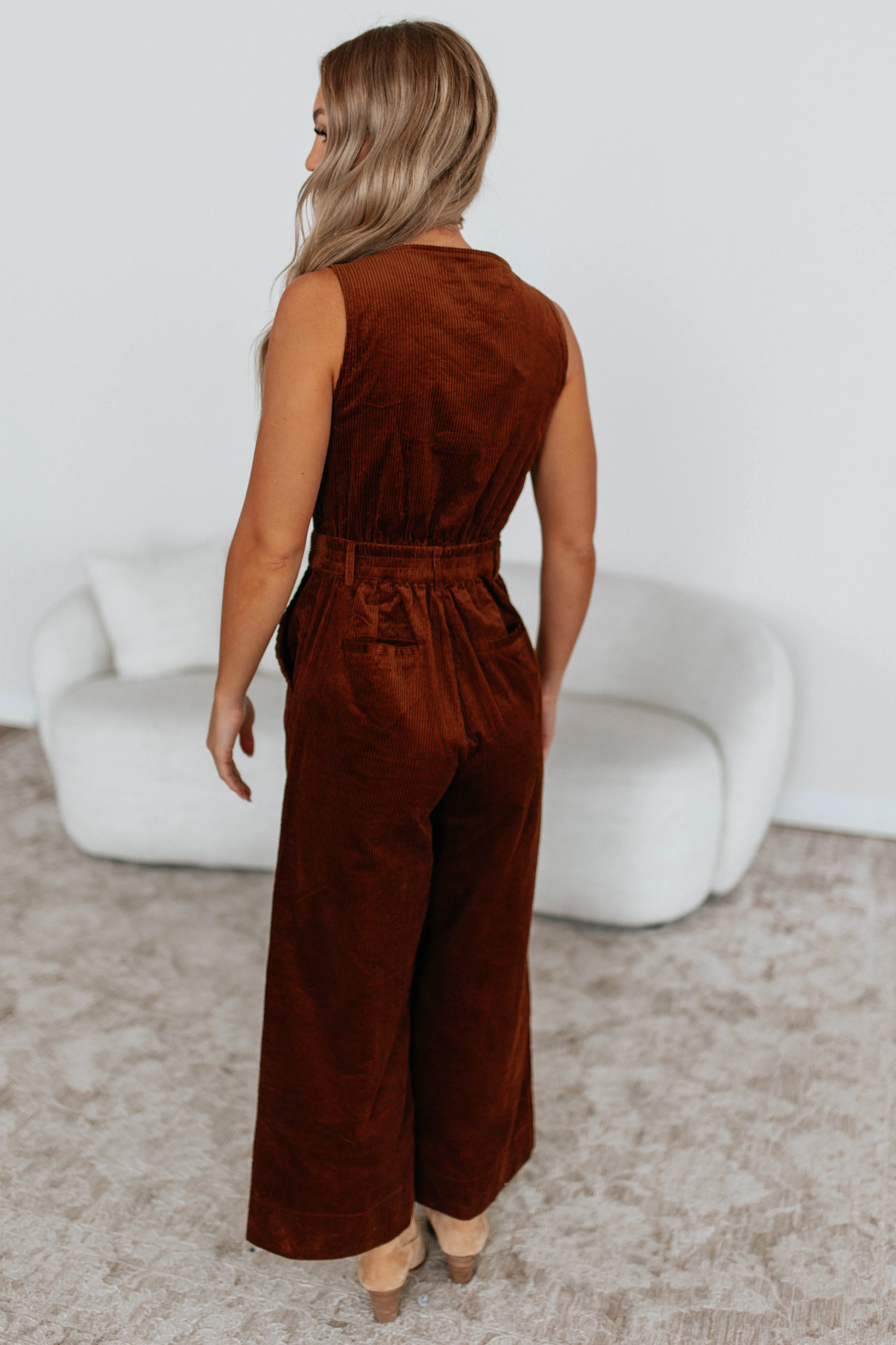 Kimberli Corduroy Jumpsuit sold by Wild Oak Boutique product image thumbnail 4