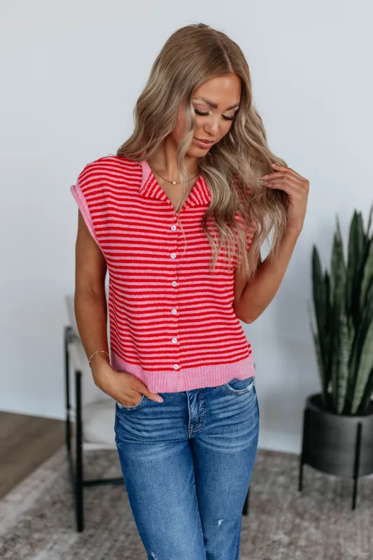 Amelia Striped Cardigan Top sold by Wild Oak Boutique