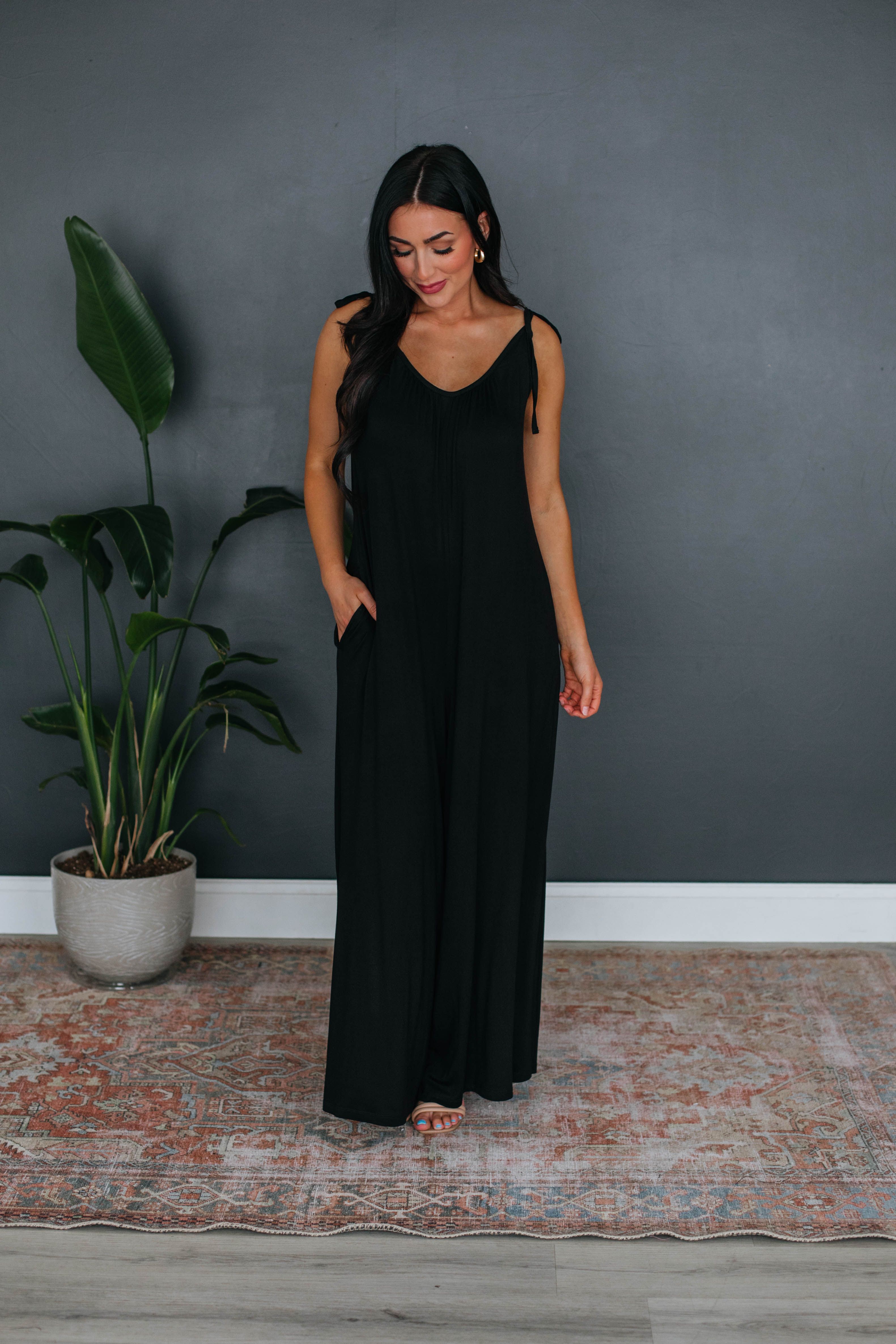 Chandler Jumpsuit - Black sold by Wild Oak Boutique product image thumbnail 5