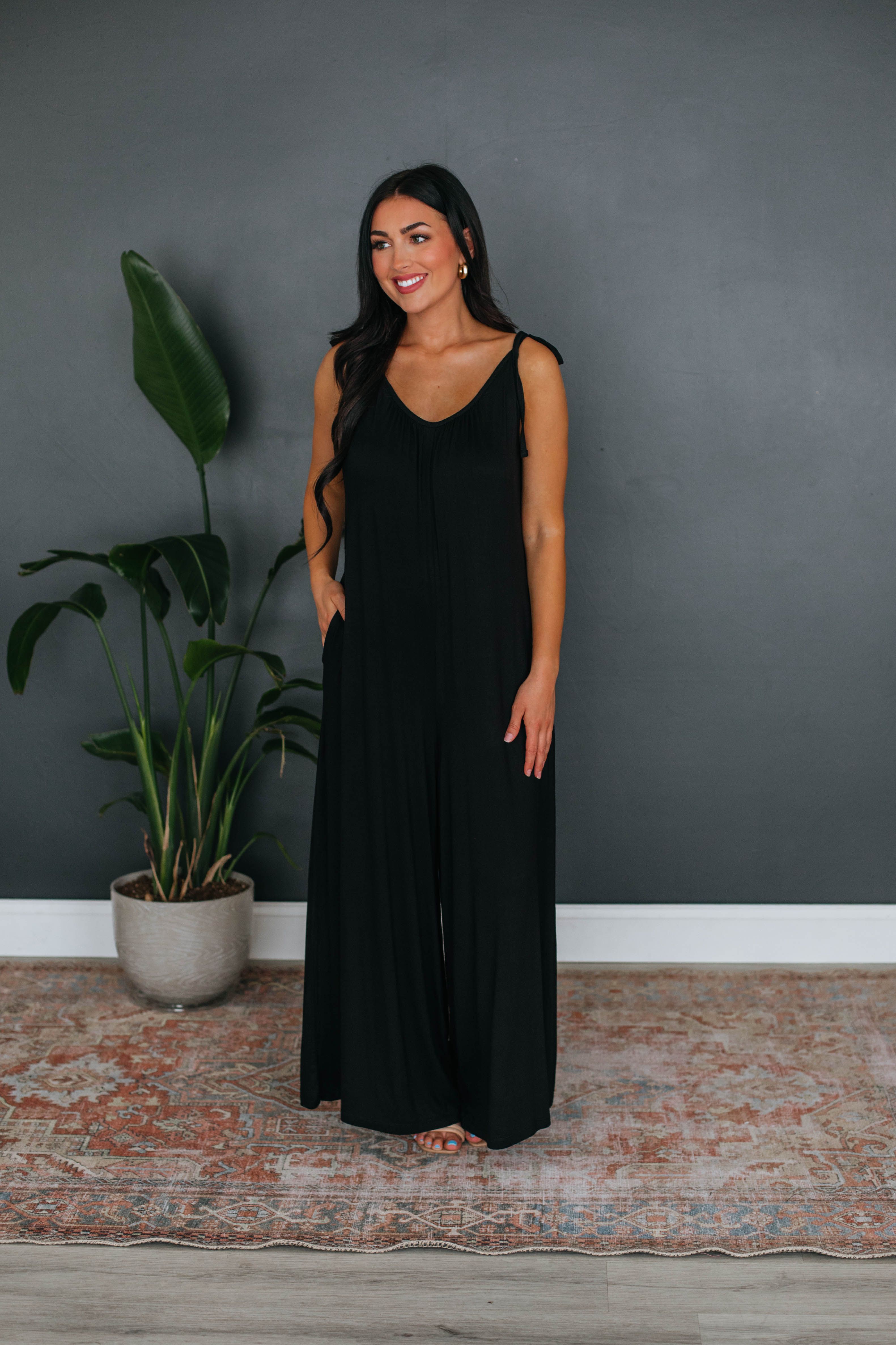 Chandler Jumpsuit - Black sold by Wild Oak Boutique product image thumbnail 4