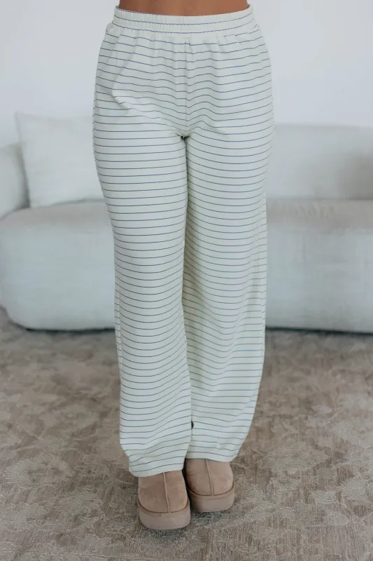 Cayla Striped Pants - Cream Mix sold by Wild Oak Boutique