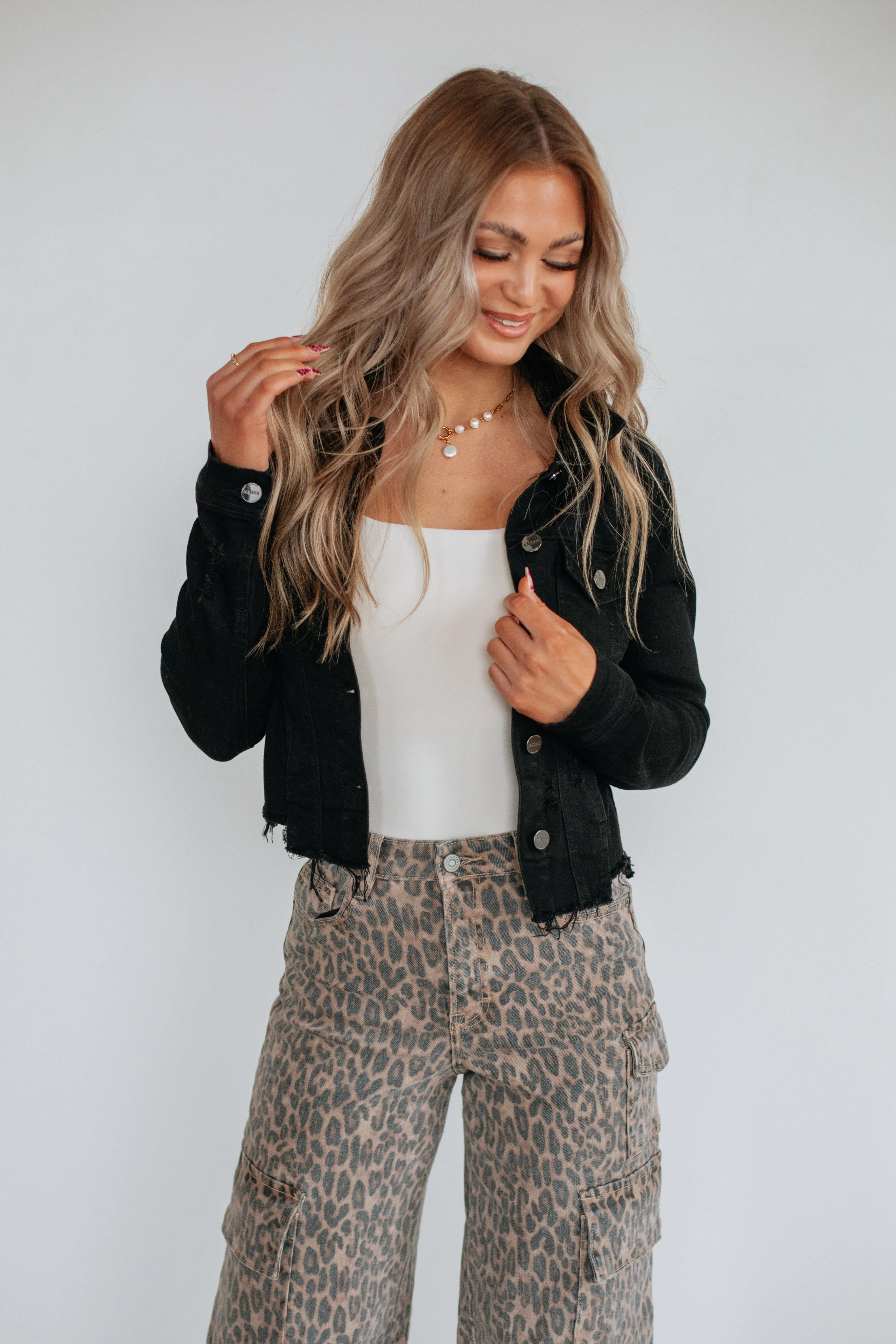 Gemma Risen Denim Jacket - Vintage Black sold by Wild Oak Boutique product image thumbnail 4