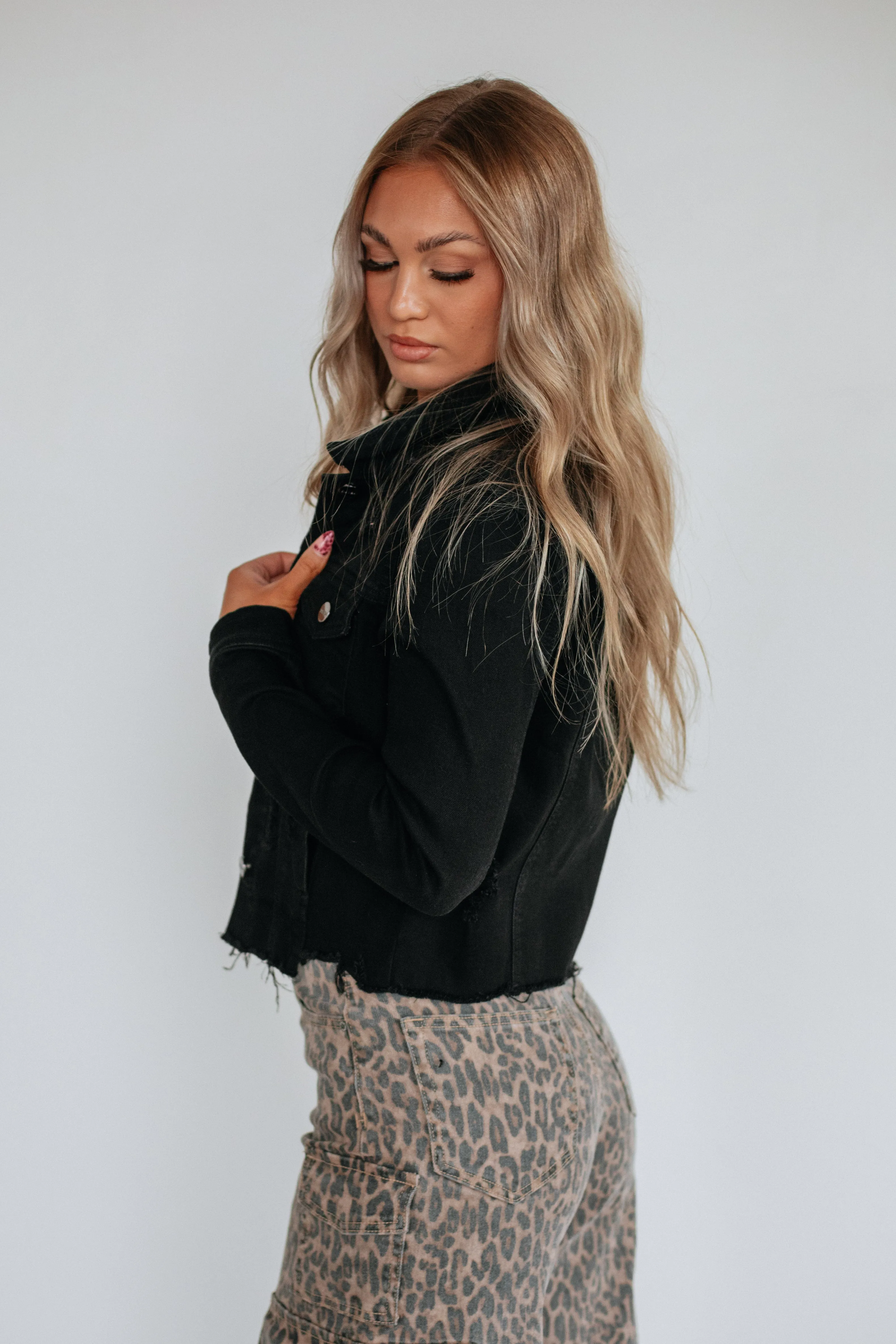 Gemma Risen Denim Jacket - Vintage Black sold by Wild Oak Boutique product image thumbnail 3