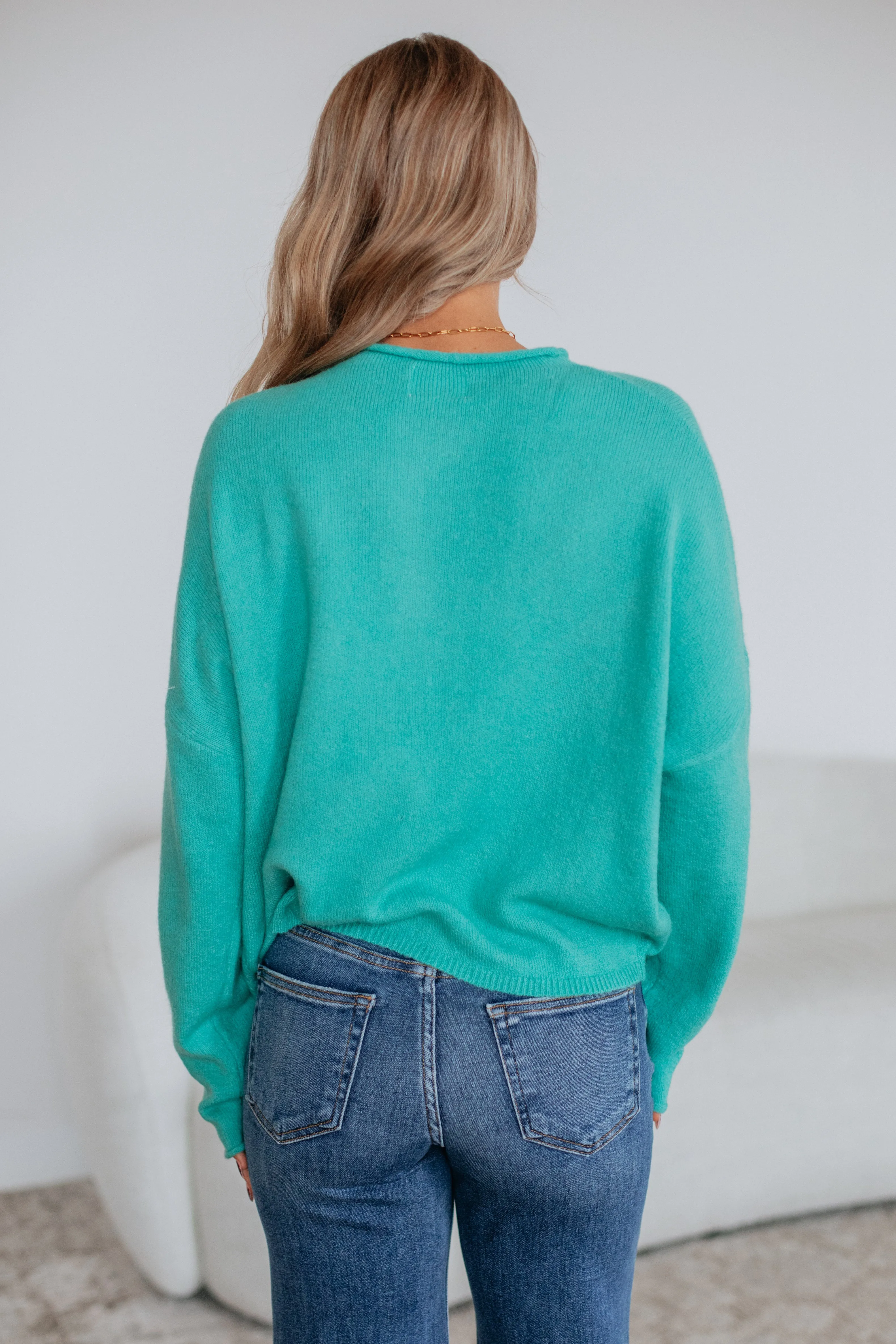 Brooke Cardigan - Turquoise sold by Wild Oak Boutique product image thumbnail 5