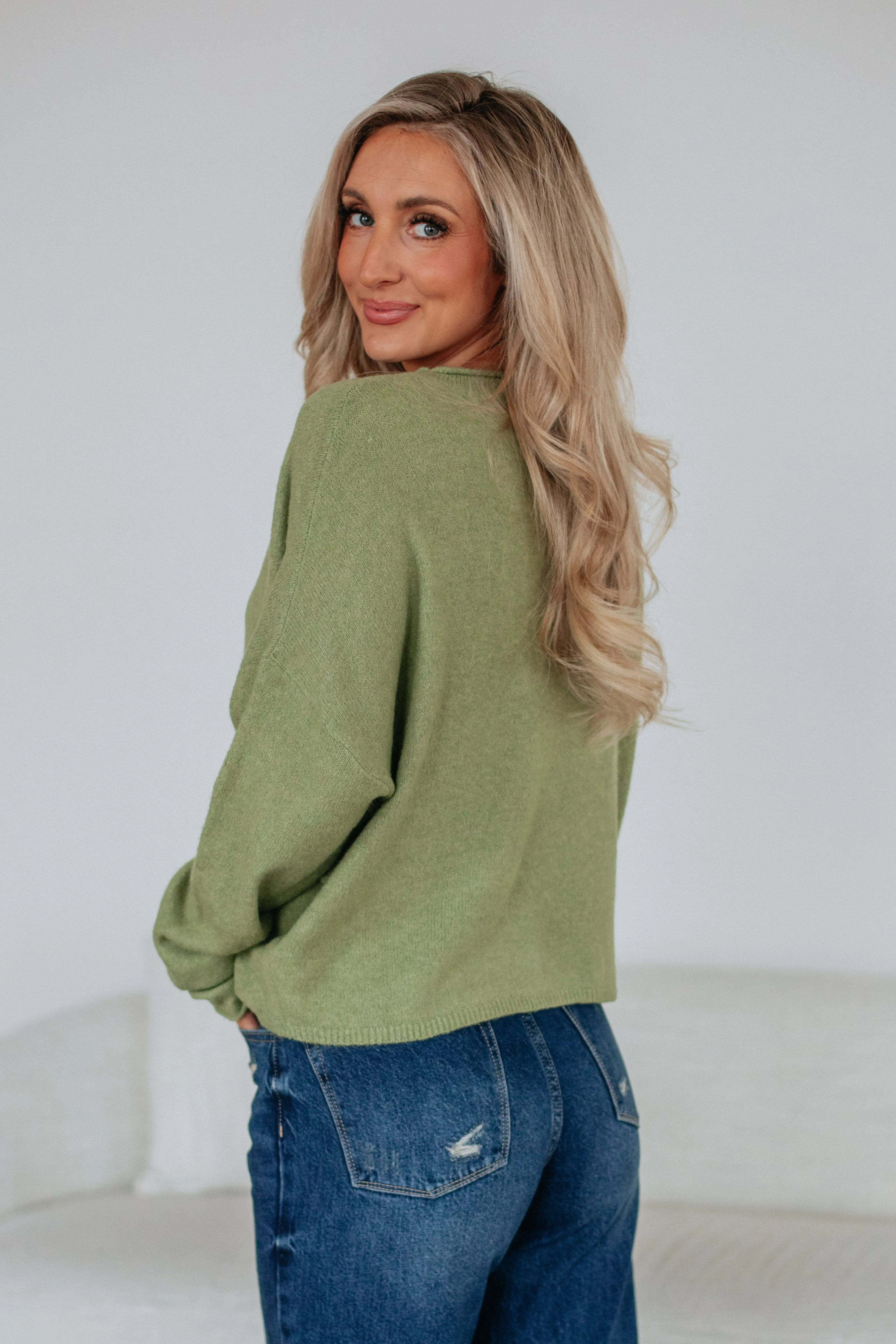 Brooke Cardigan - Matcha sold by Wild Oak Boutique product image thumbnail 5