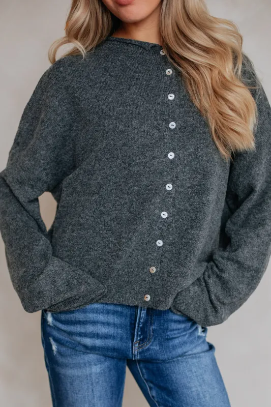 Brooke Cardigan - Charcoal made by Things Between