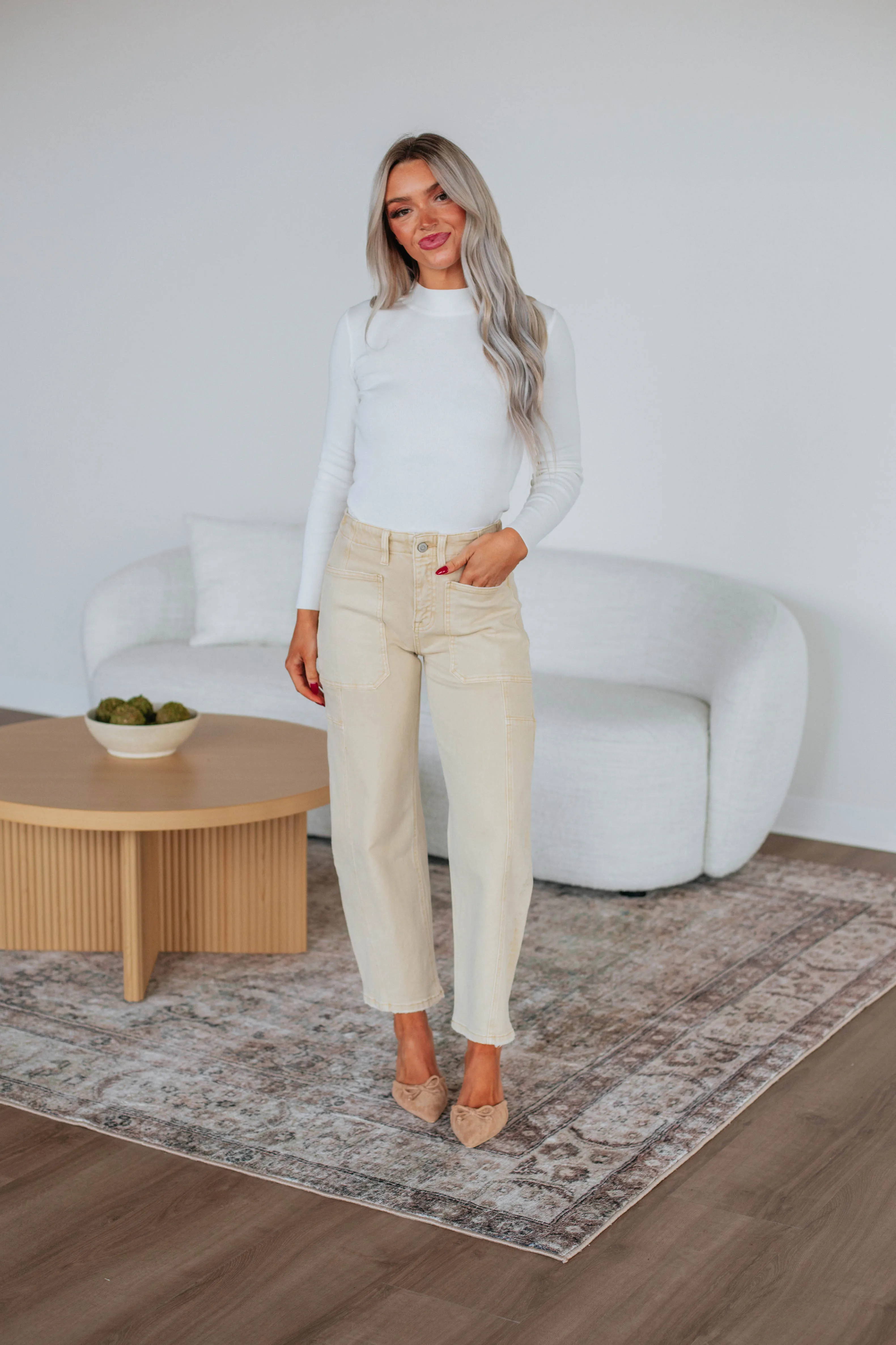 Gwenivere Flying Monkey Jeans - Beige sold by Wild Oak Boutique product image thumbnail 3