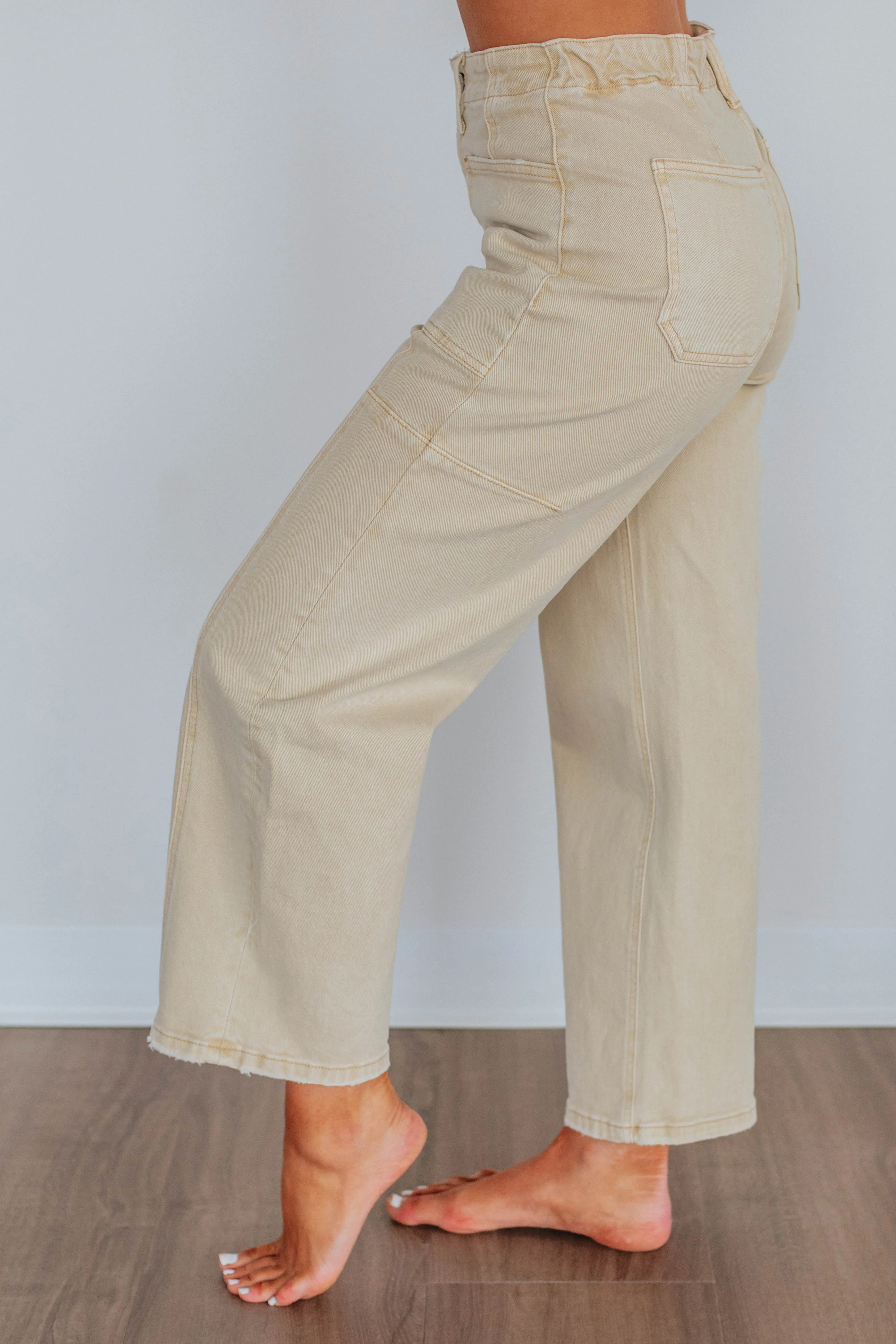 Gwenivere Flying Monkey Jeans - Beige sold by Wild Oak Boutique product image thumbnail 2