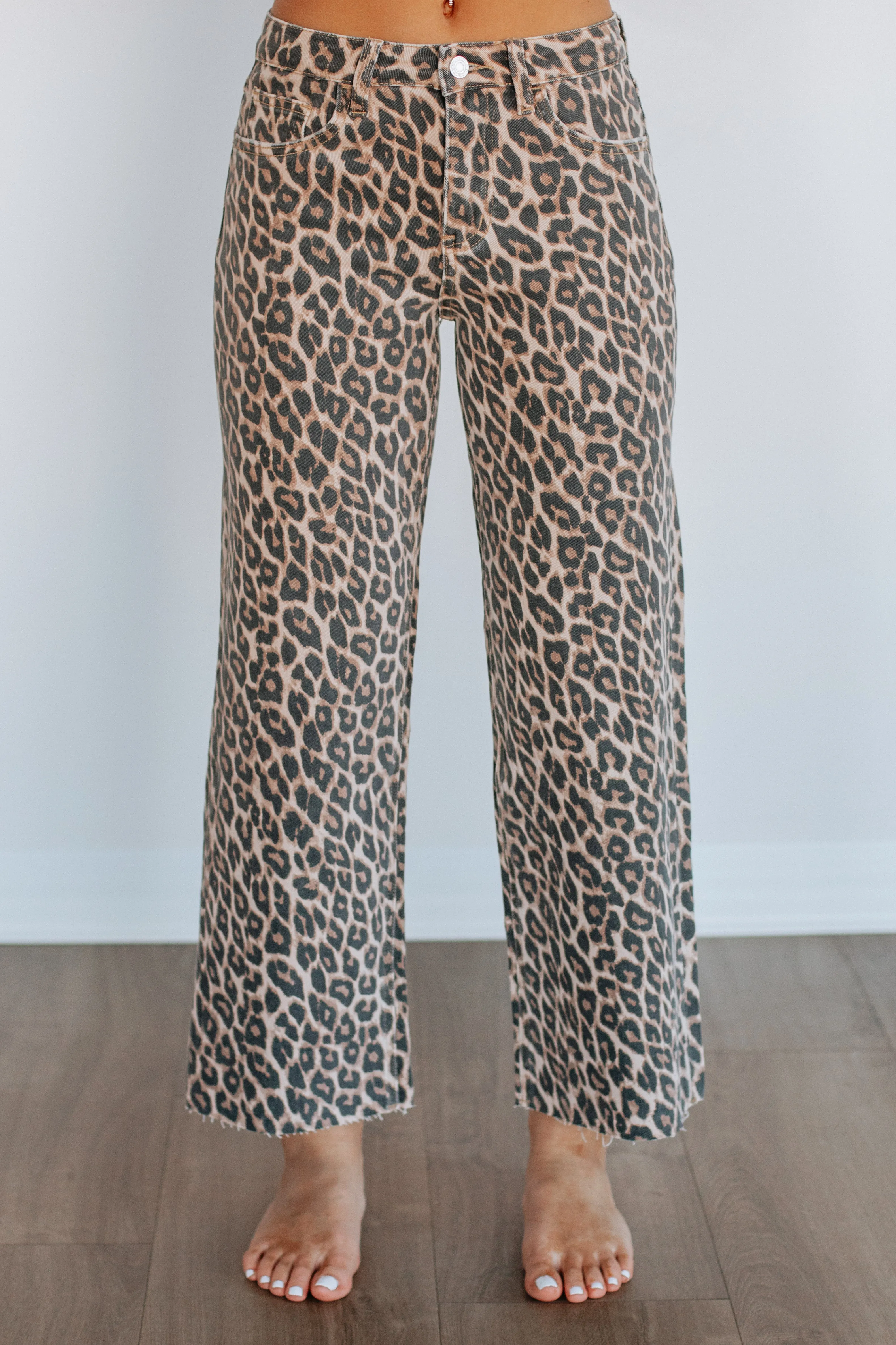 Olivia Vervet Jeans - Leopard sold by Wild Oak Boutique product image thumbnail 3