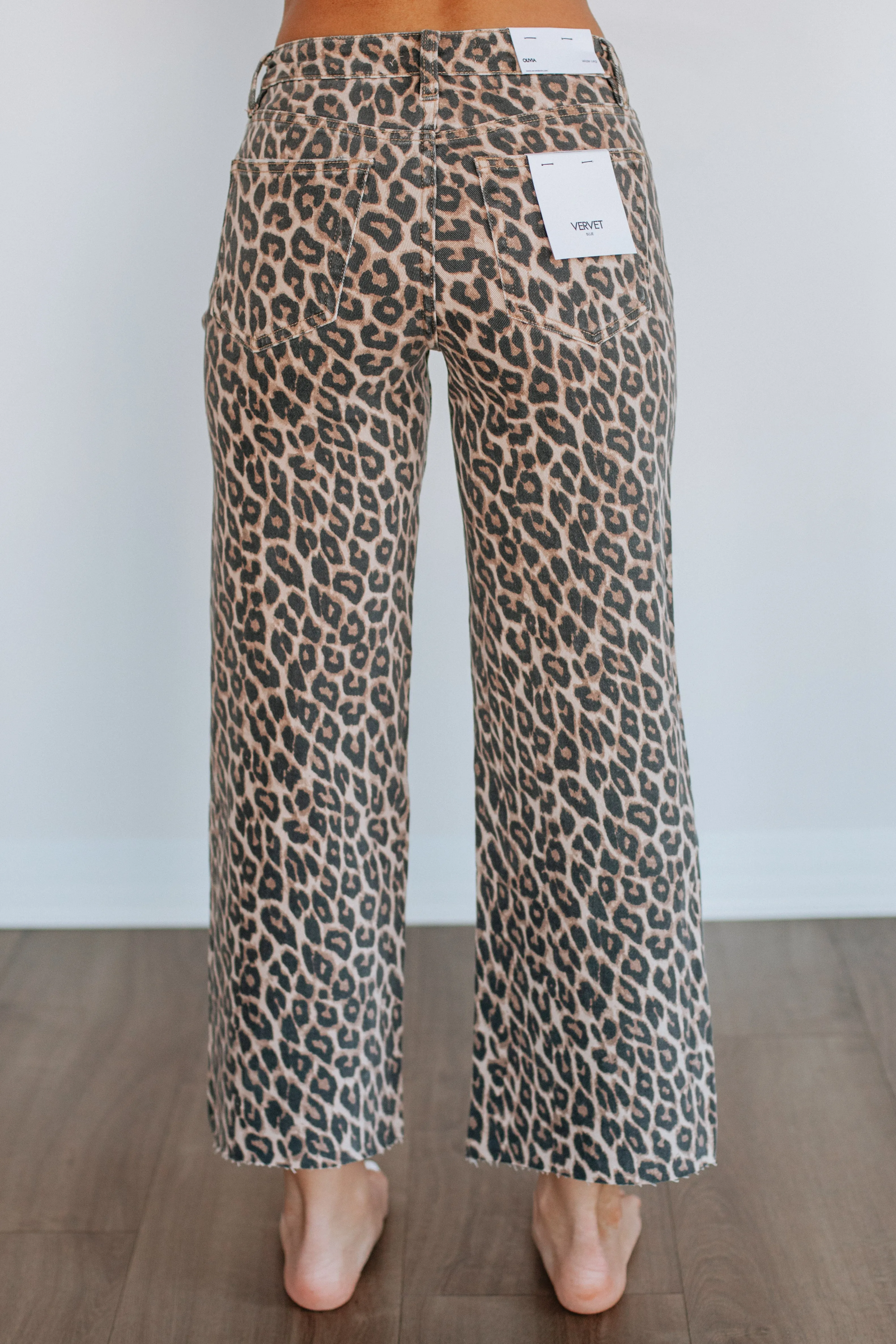 Olivia Vervet Jeans - Leopard sold by Wild Oak Boutique product image thumbnail 4