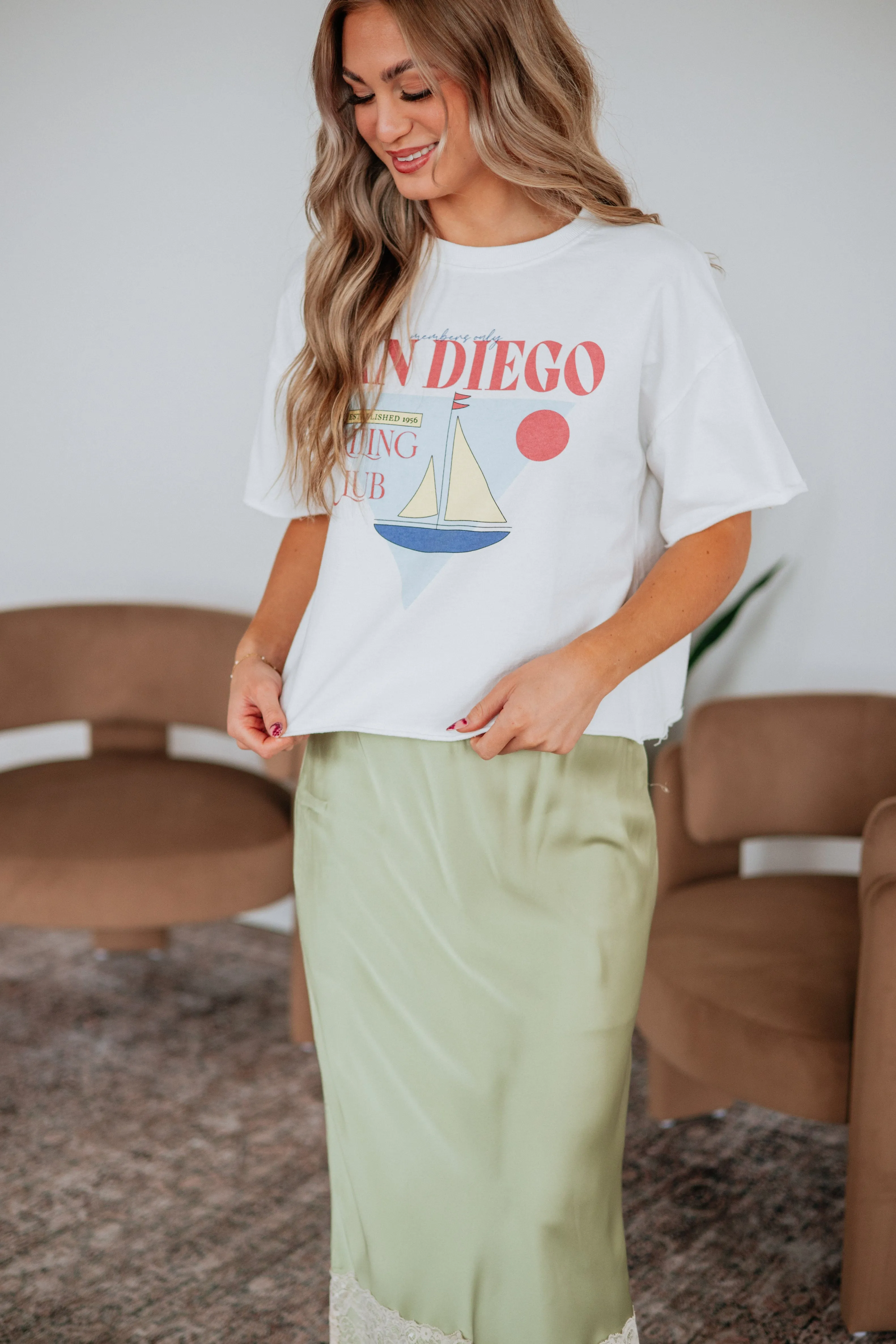 San Diego Sailing Club Graphic Tee sold by Wild Oak Boutique