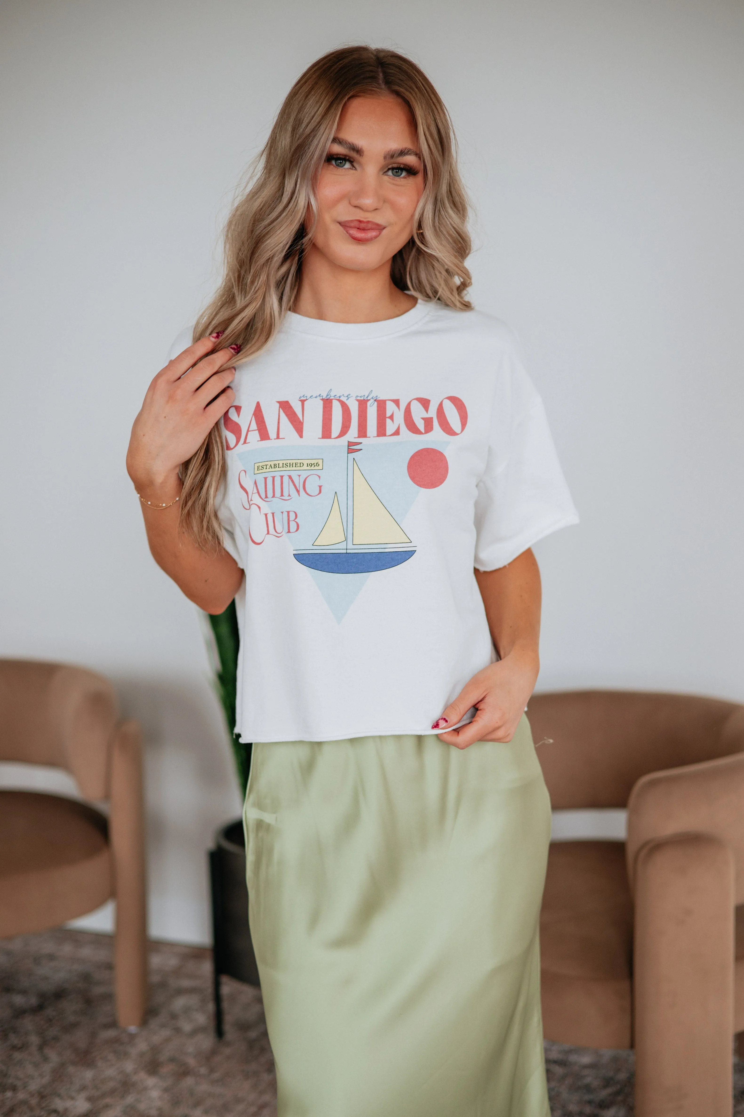 San Diego Sailing Club Graphic Tee sold by Wild Oak Boutique product image thumbnail 3