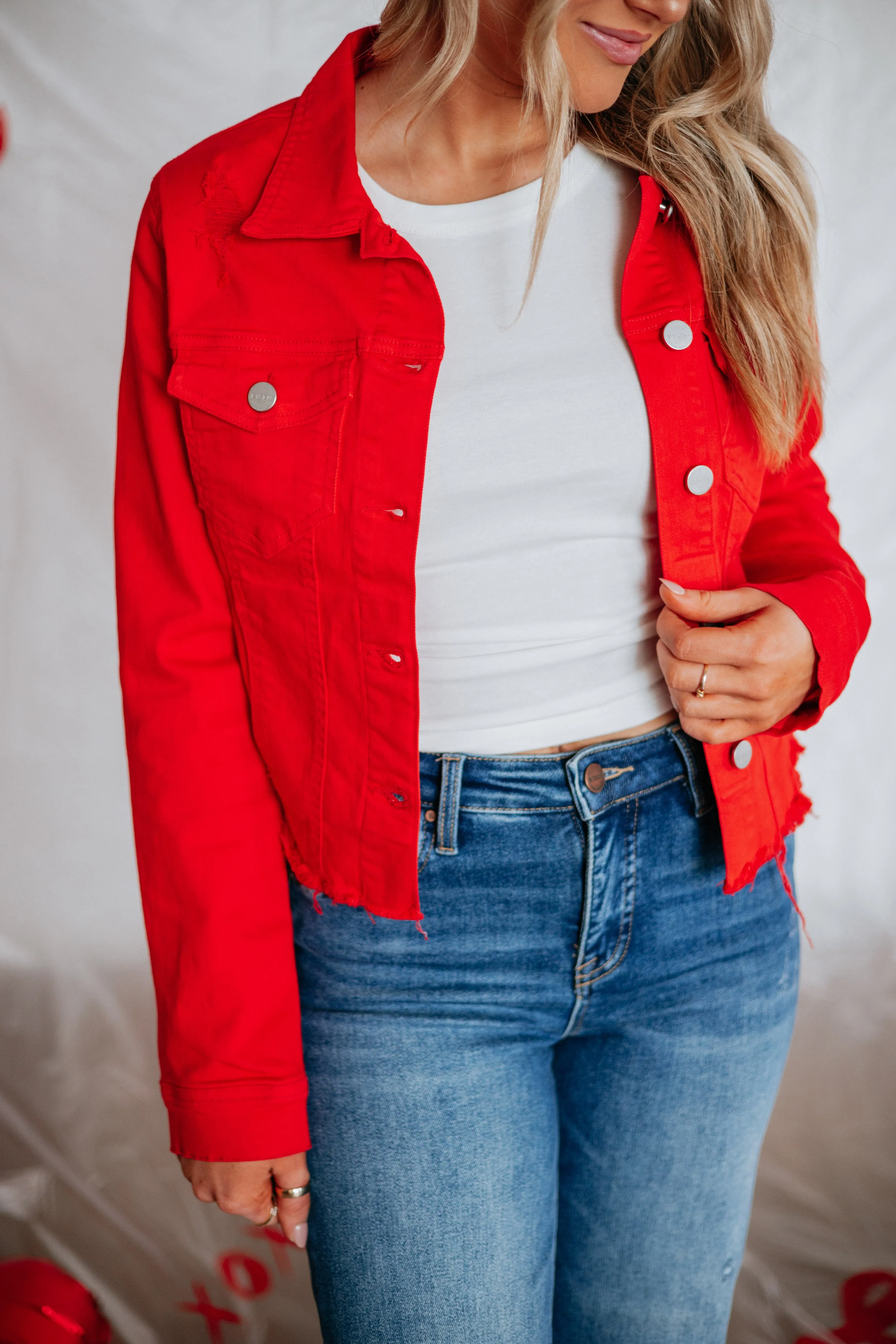 Gemma Risen Denim Jacket - Fiesta sold by Wild Oak Boutique product image thumbnail 4