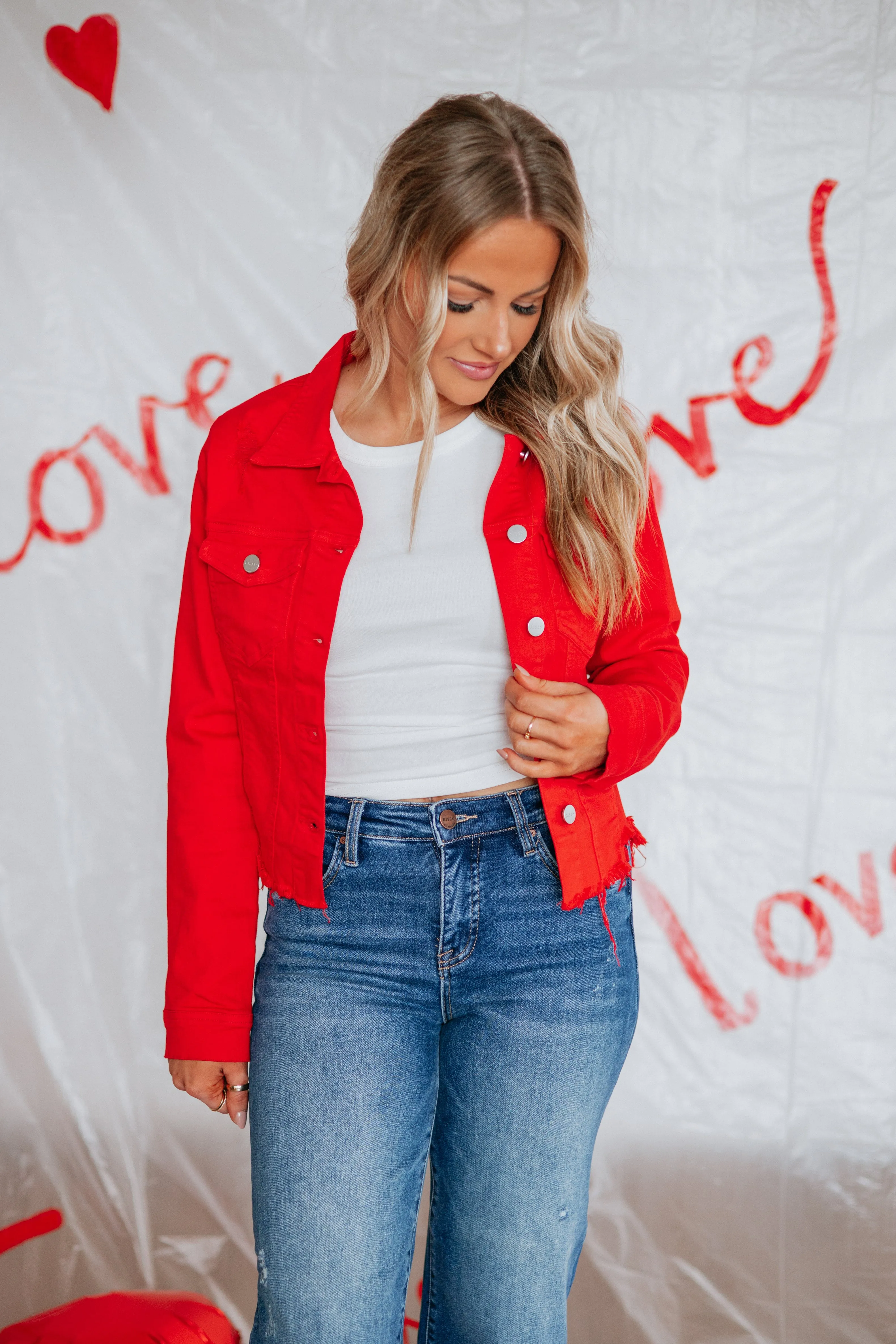 Gemma Risen Denim Jacket - Fiesta sold by Wild Oak Boutique product image thumbnail 2