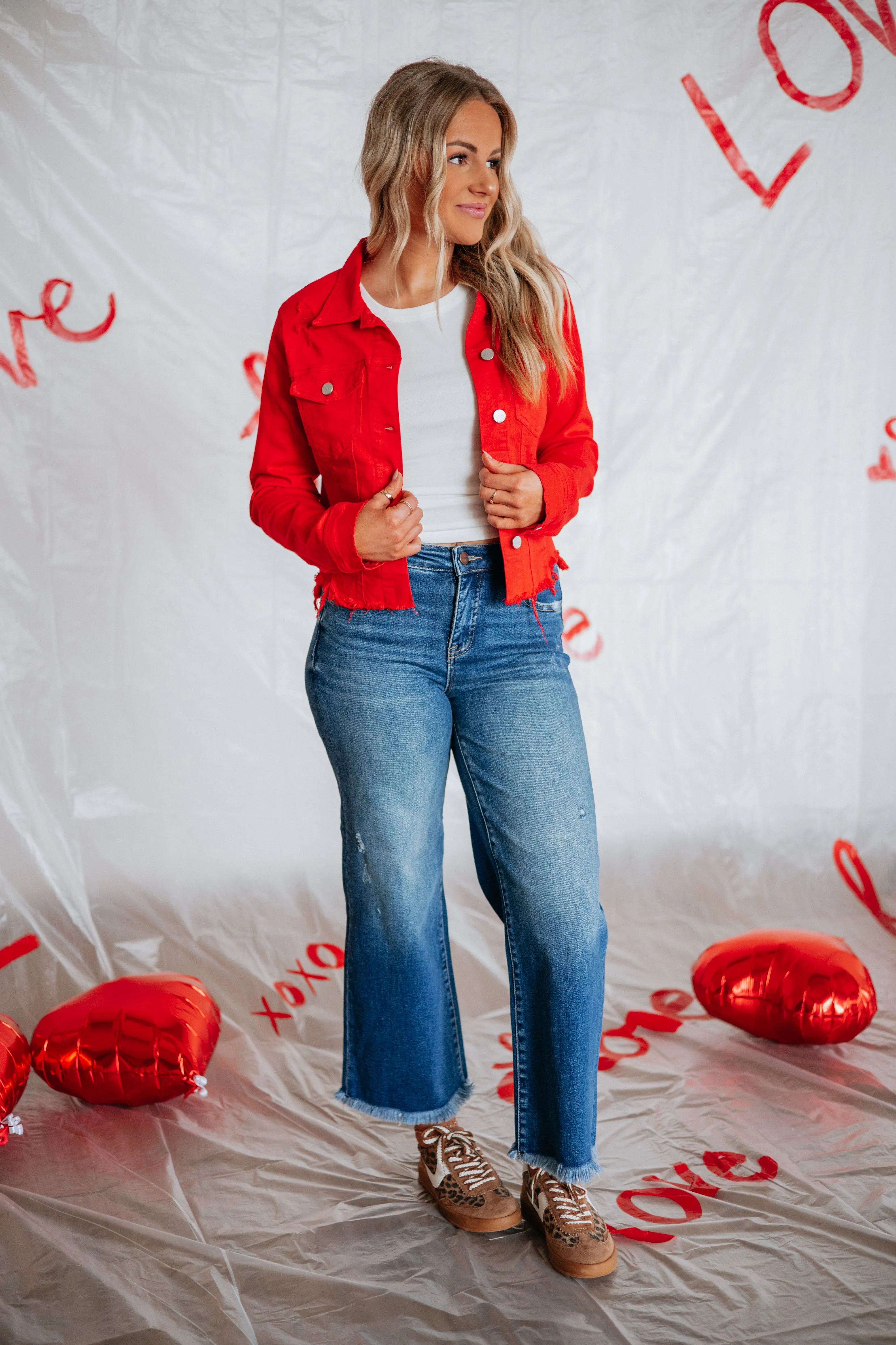 Gemma Risen Denim Jacket - Fiesta sold by Wild Oak Boutique product image thumbnail 3