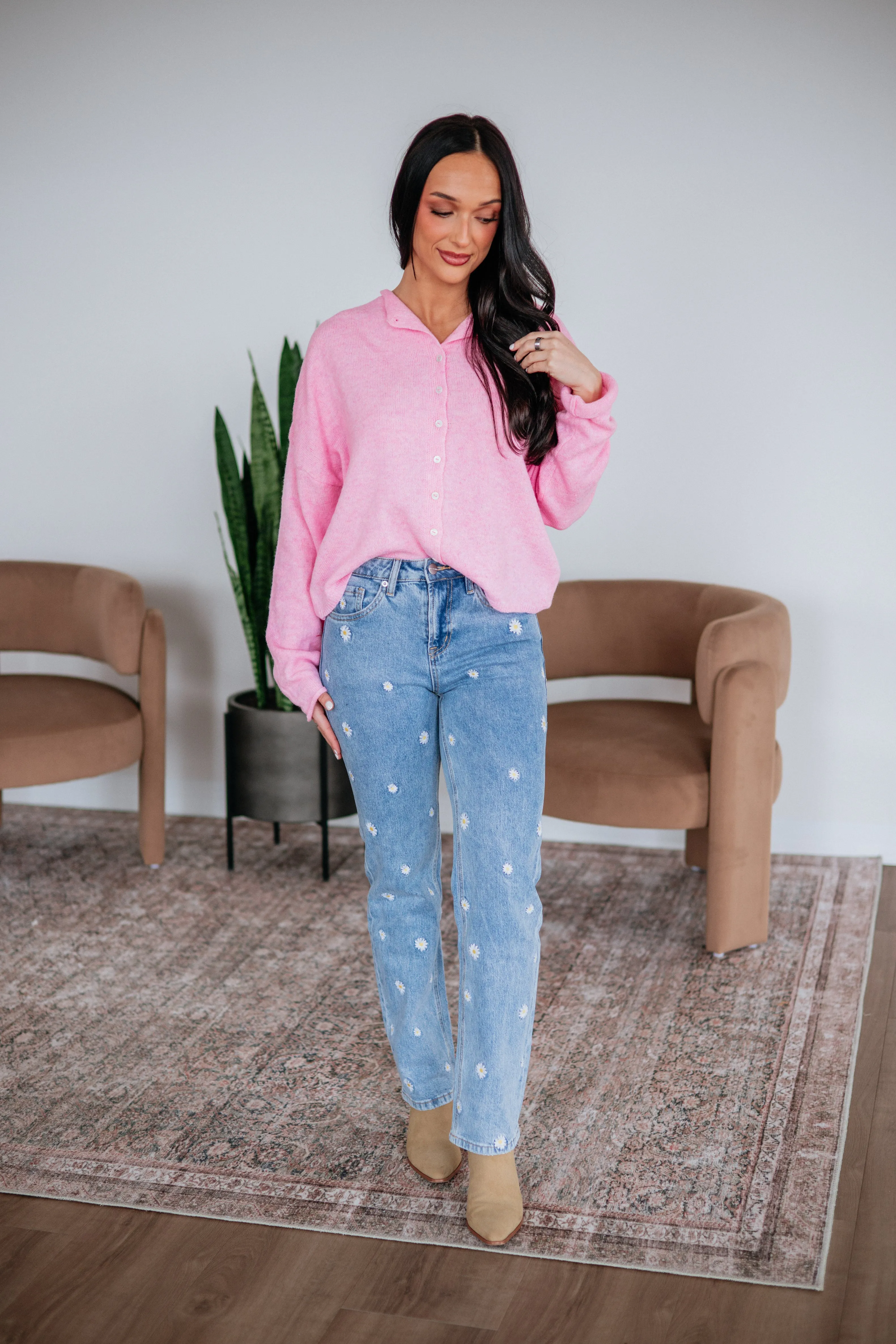 Brooke Cardigan - Cotton Candy sold by Wild Oak Boutique product image thumbnail 3