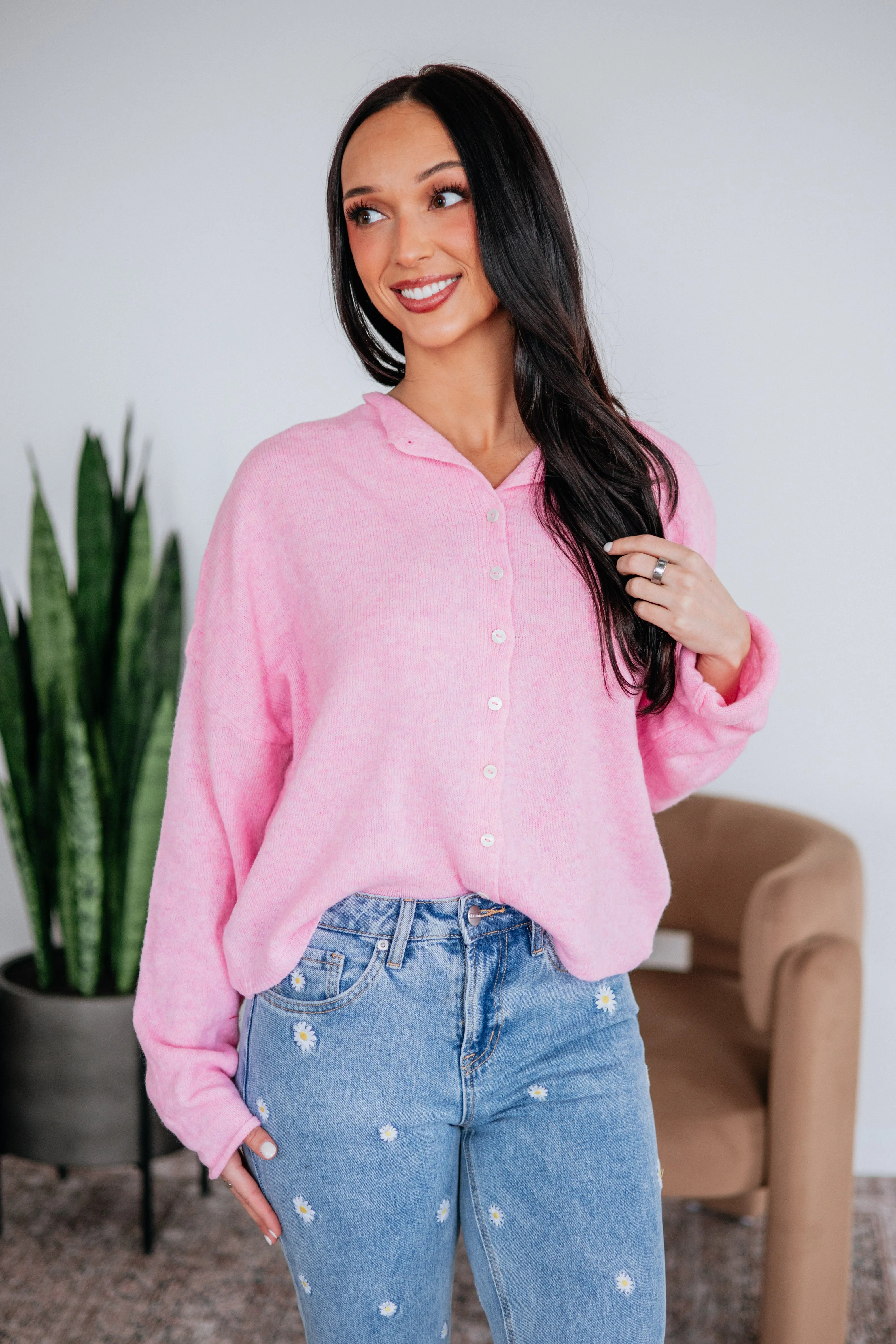 Brooke Cardigan - Cotton Candy sold by Wild Oak Boutique product image thumbnail 2