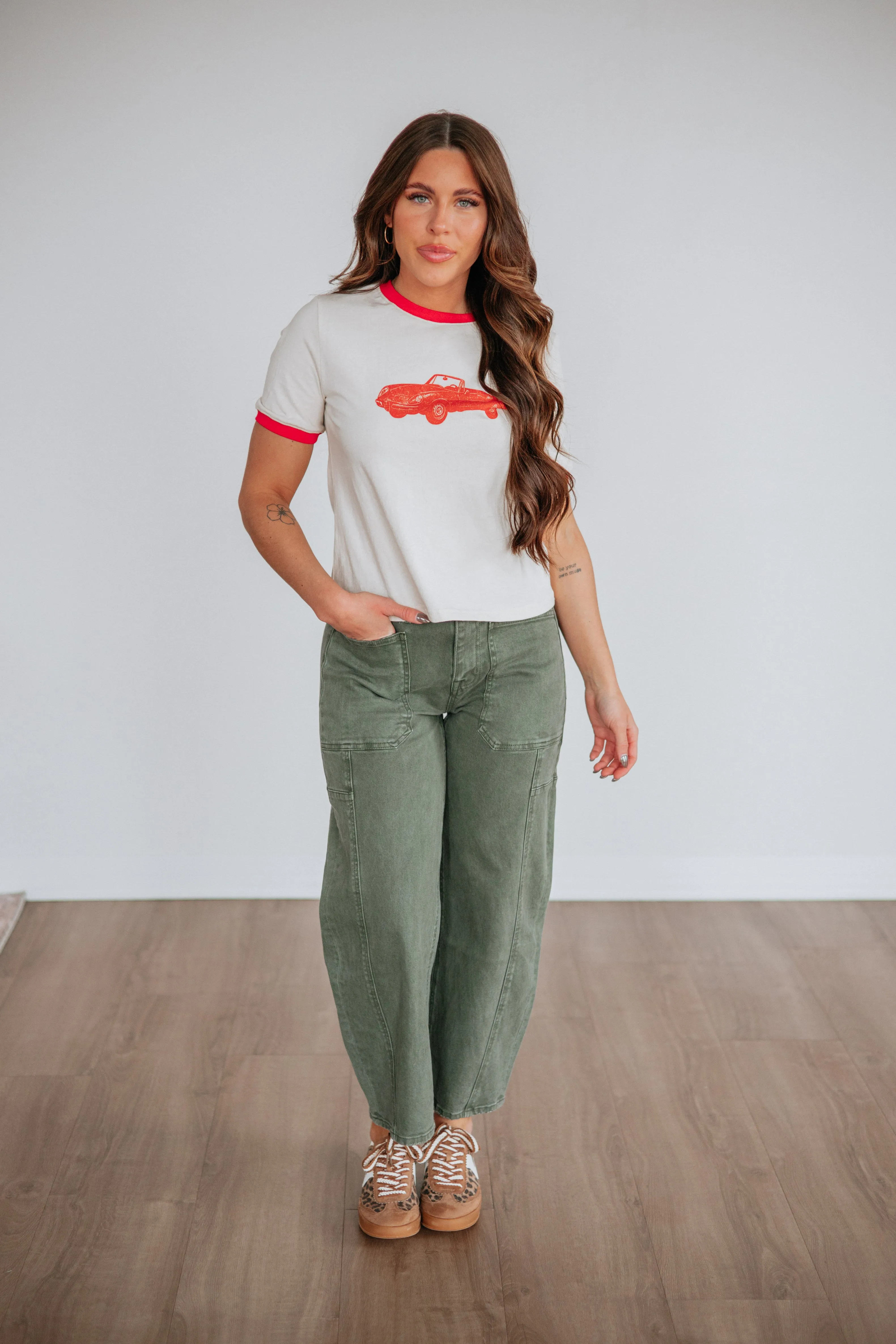 Vintage Car Graphic Tee sold by Wild Oak Boutique product image thumbnail 2