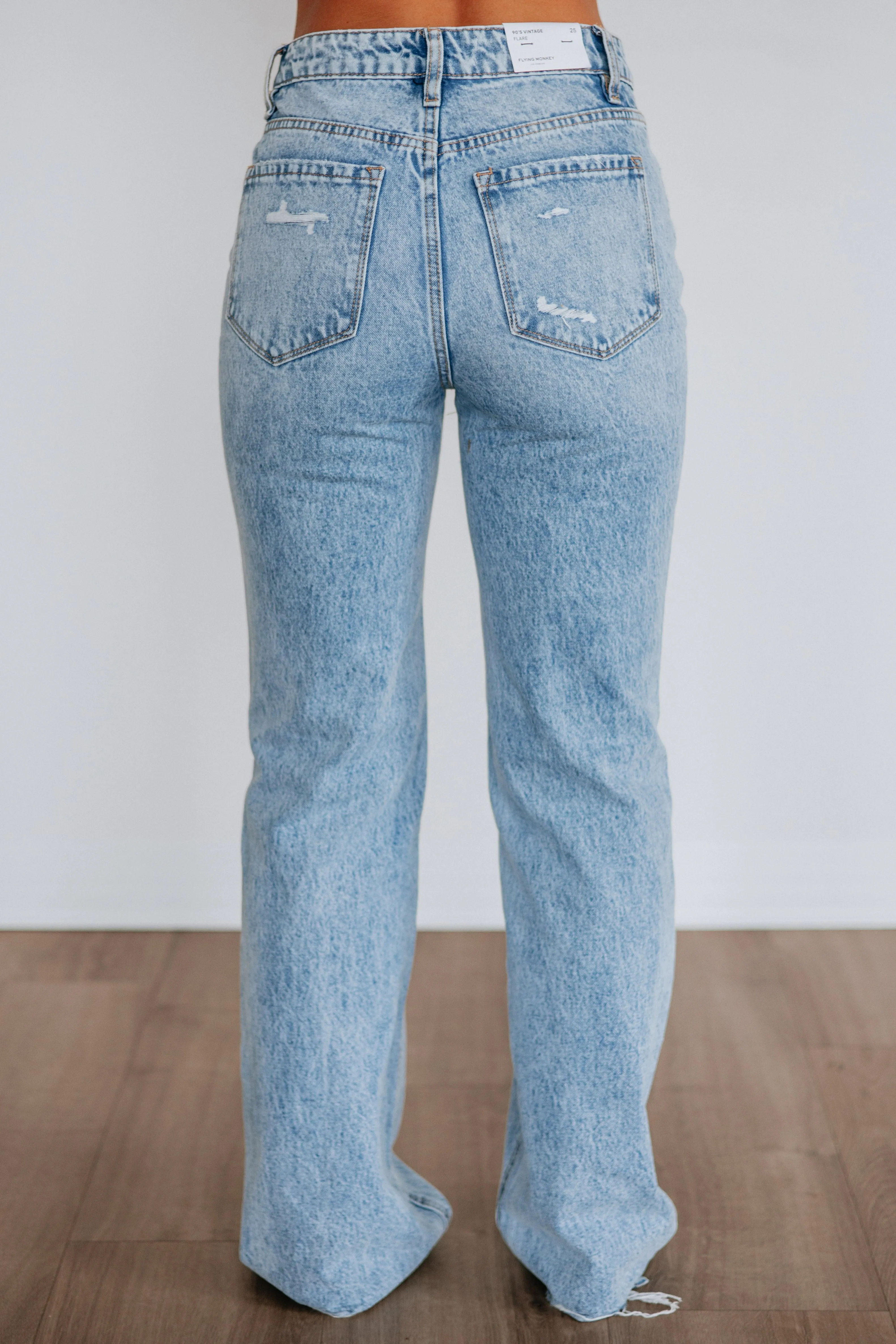 Jasper Flying Monkey Jeans - Light Wash sold by Wild Oak Boutique product image thumbnail 4