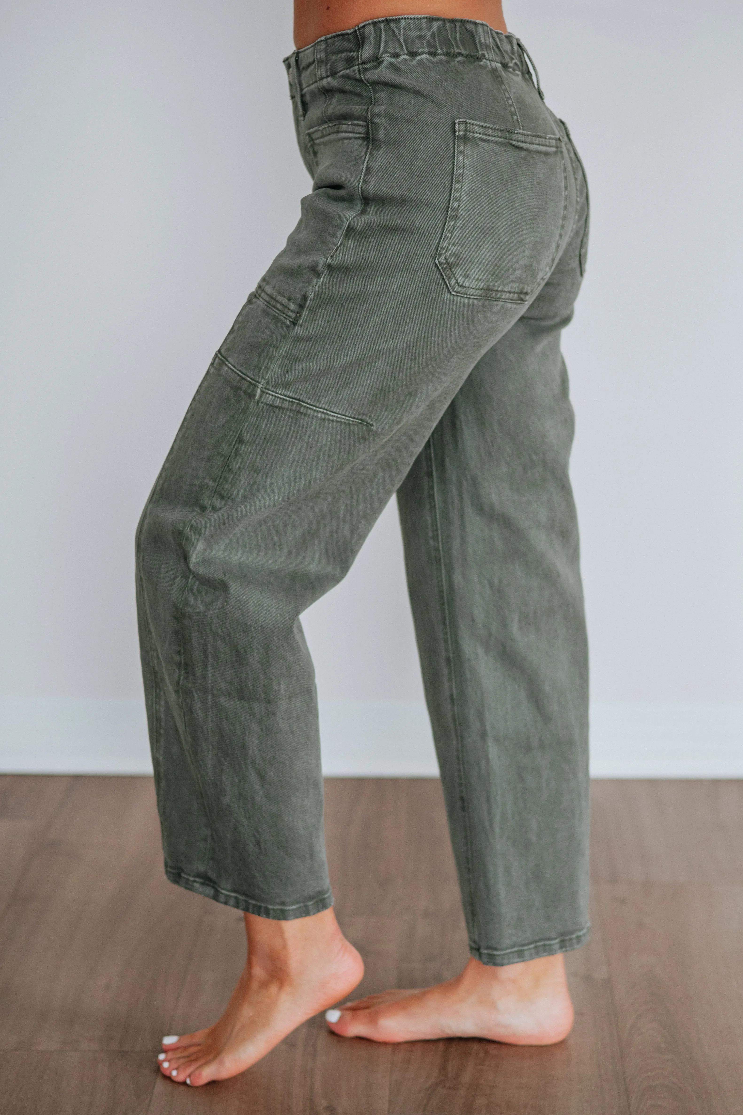 Gwenivere Flying Monkey Jeans - Deep Forest sold by Wild Oak Boutique product image thumbnail 2