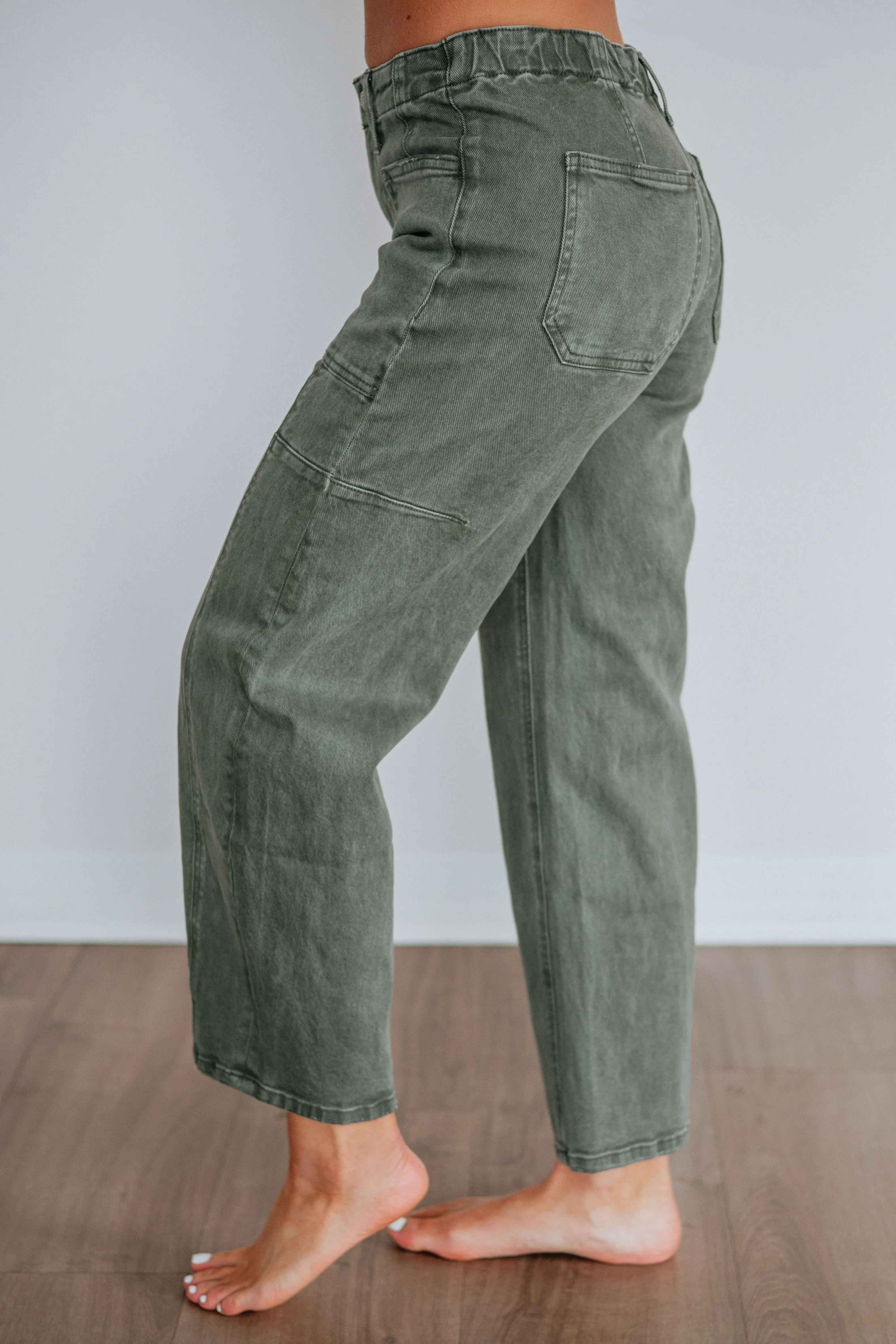 Gwenivere Flying Monkey Jeans - Deep Forest sold by Wild Oak Boutique product image thumbnail 5