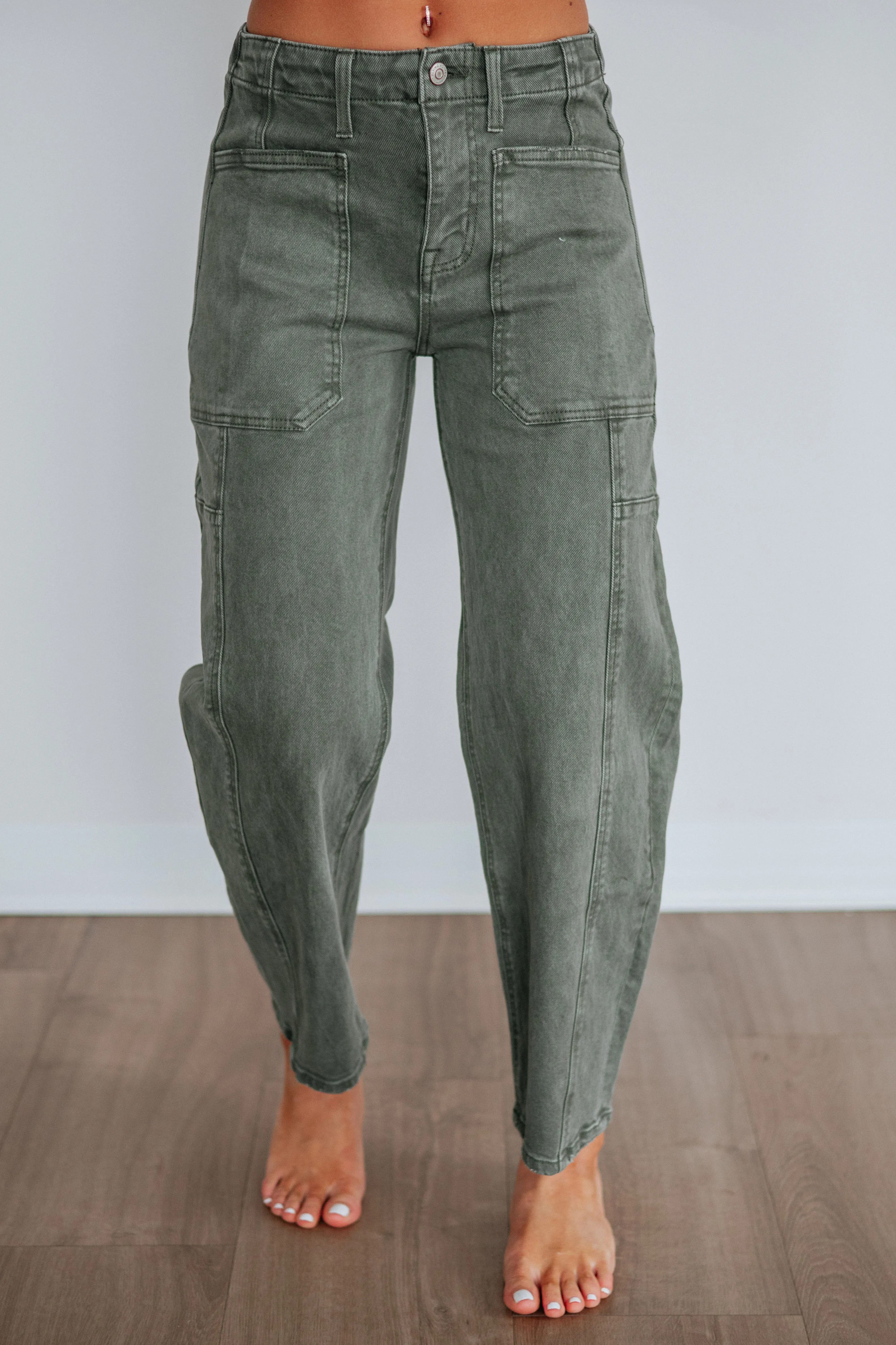 Gwenivere Flying Monkey Jeans - Deep Forest sold by Wild Oak Boutique