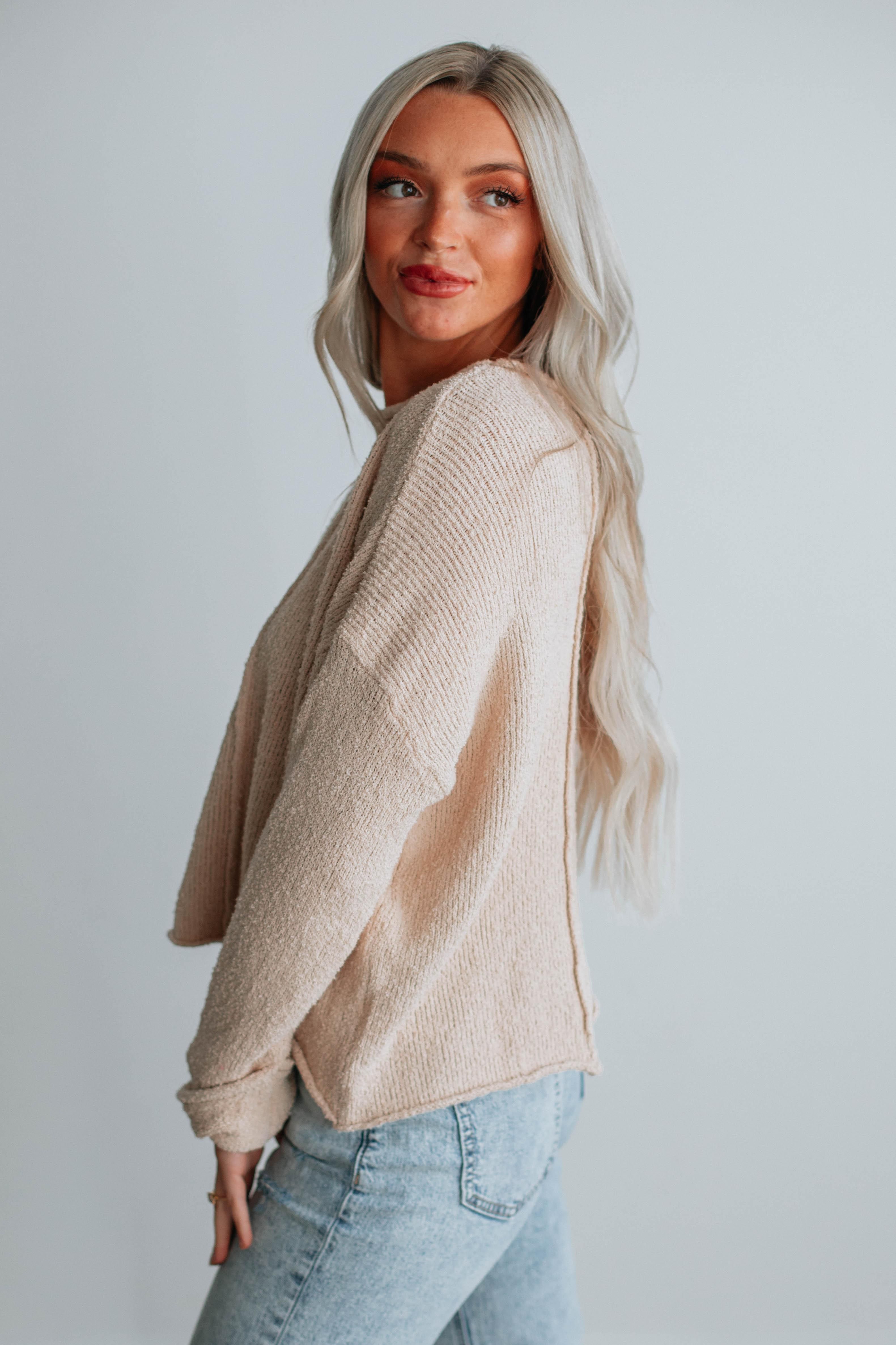 Higgens Sweater - Natural sold by Wild Oak Boutique product image thumbnail 5