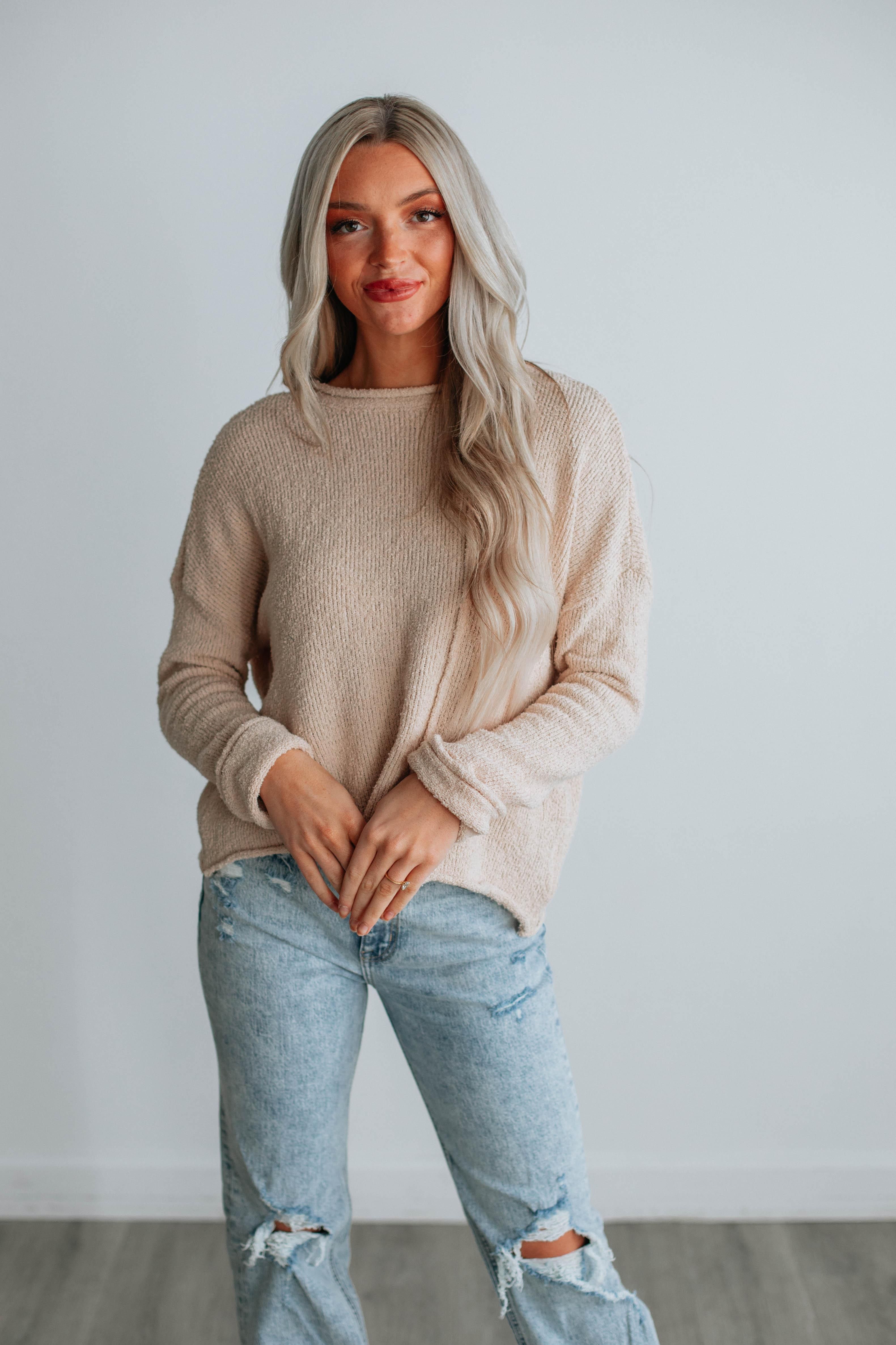 Higgens Sweater - Natural sold by Wild Oak Boutique product image thumbnail 2