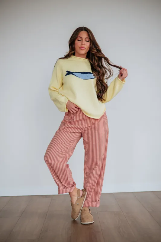Quinnie Striped Pants sold by Wild Oak Boutique