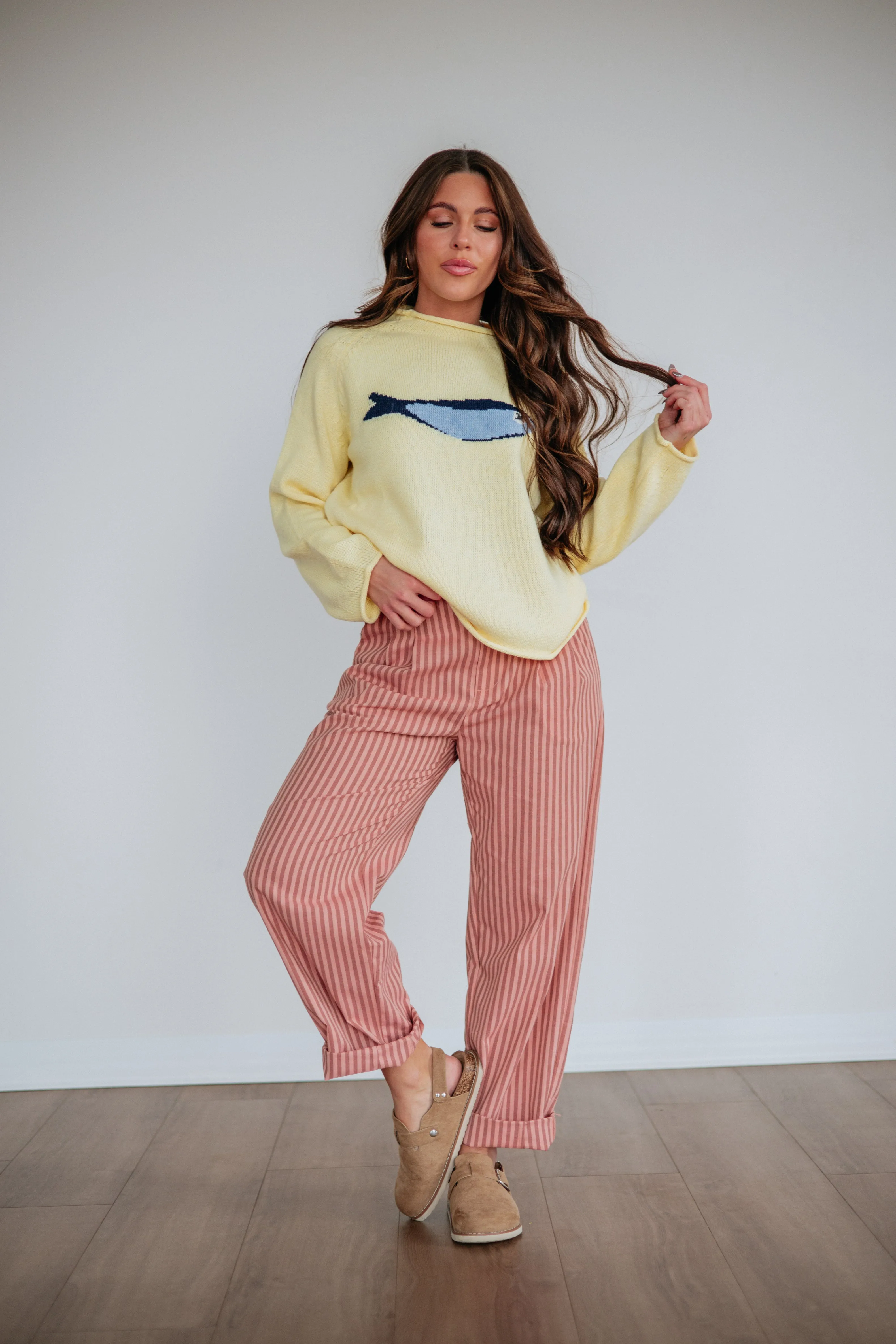 Quinnie Striped Pants sold by Wild Oak Boutique