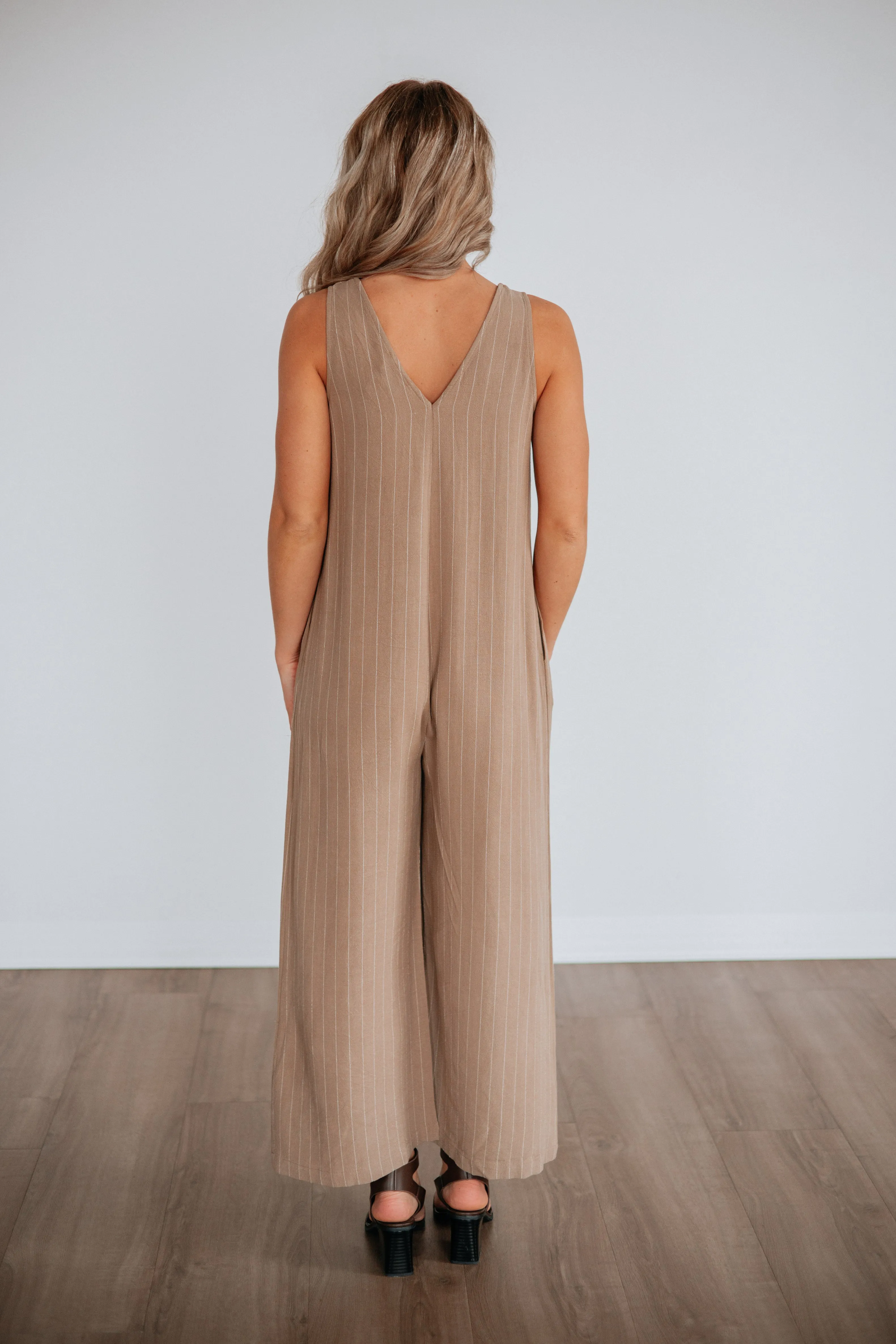 Inessa Striped Jumpsuit sold by Wild Oak Boutique product image thumbnail 5