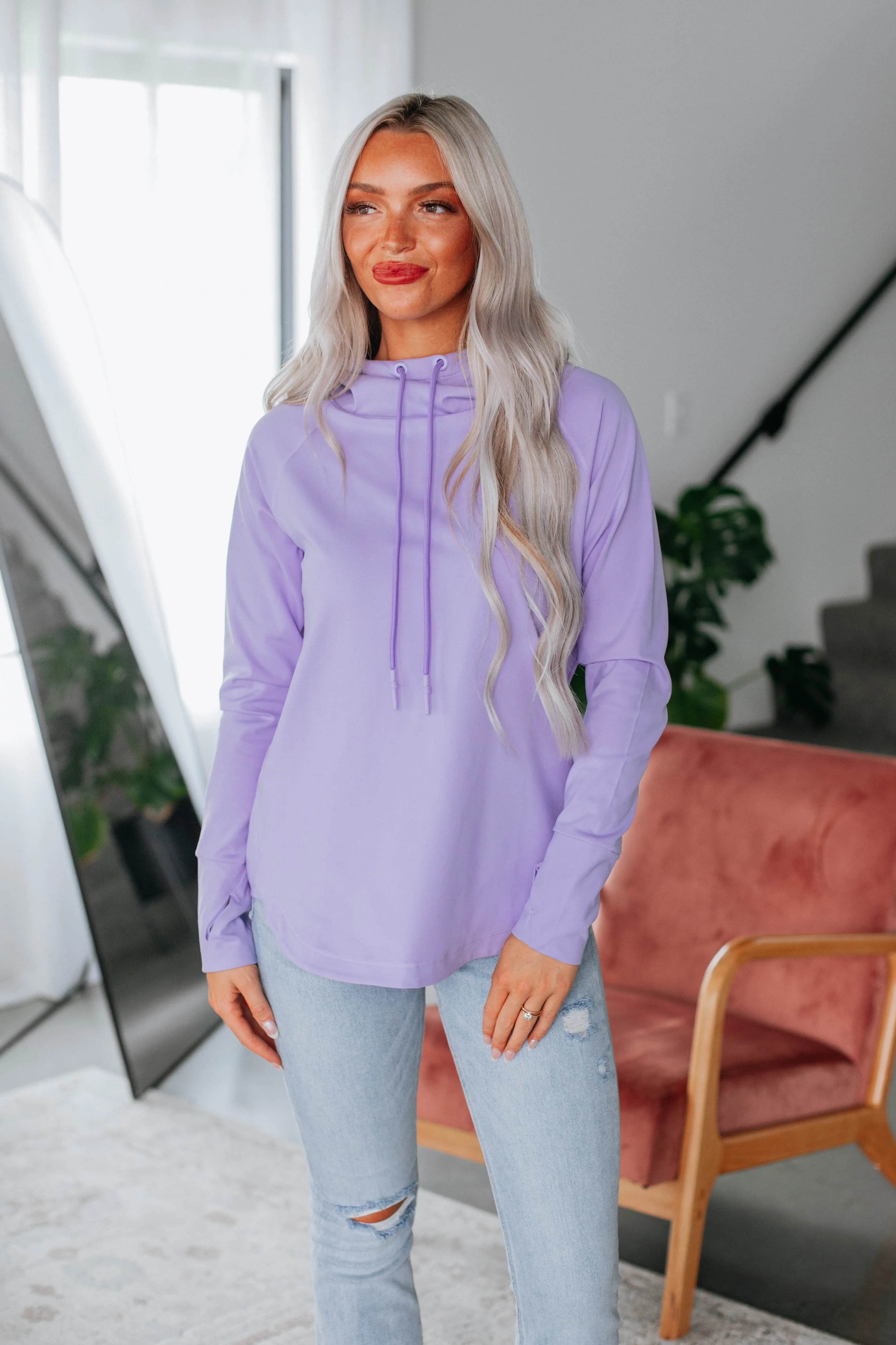 Alice Active Hoodie - Lavender sold by Wild Oak Boutique