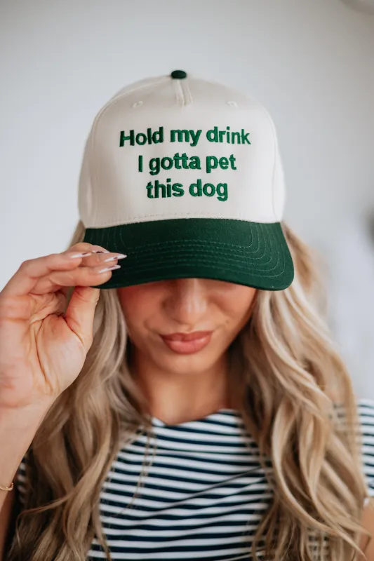 Hold My Drink Trucker Hat sold by Wild Oak Boutique