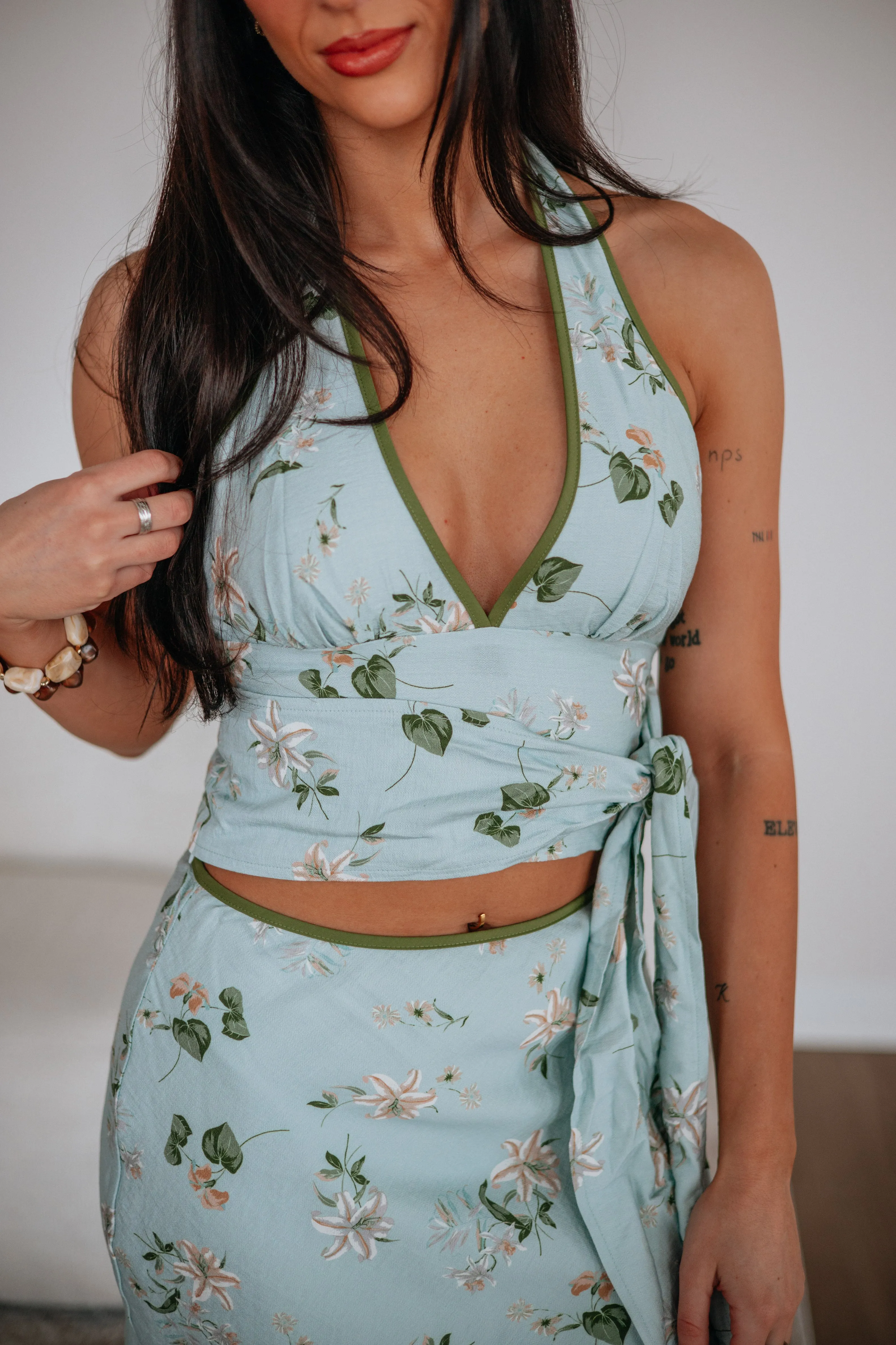 Spring Fling Halter Top sold by Wild Oak Boutique