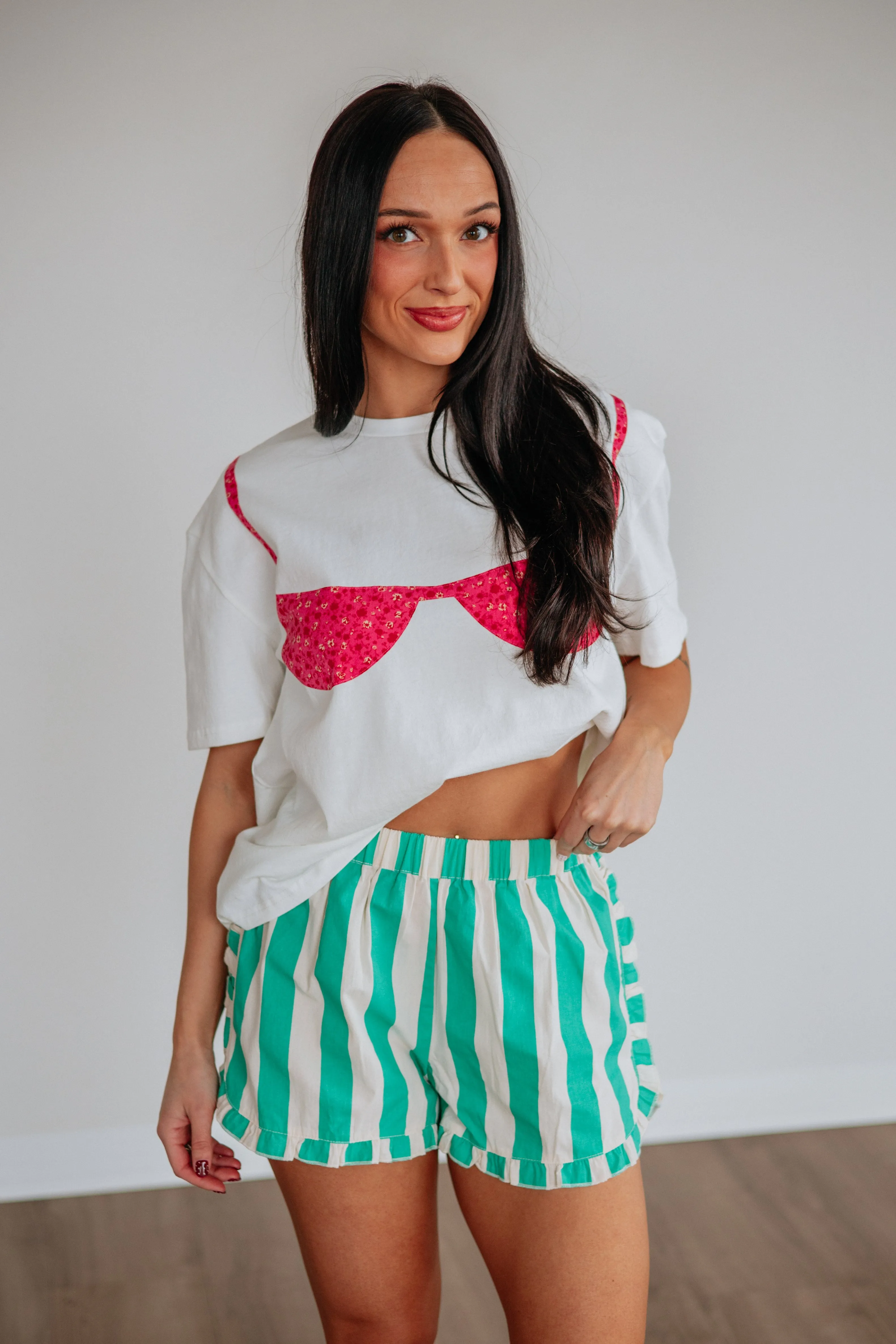 Dana Striped Shorts sold by Wild Oak Boutique product image thumbnail 2