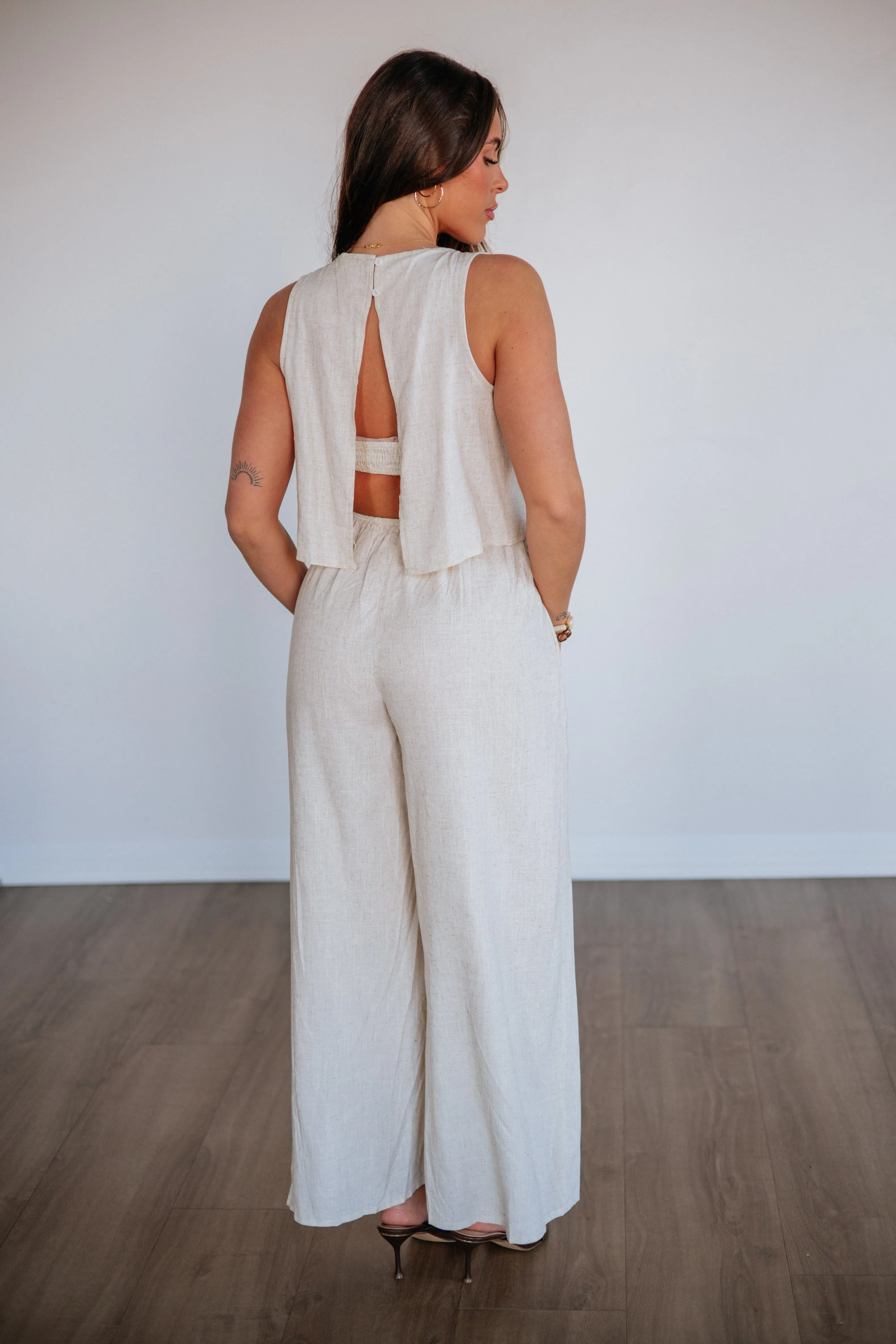 Candra Linen Jumpsuit sold by Wild Oak Boutique product image thumbnail 2