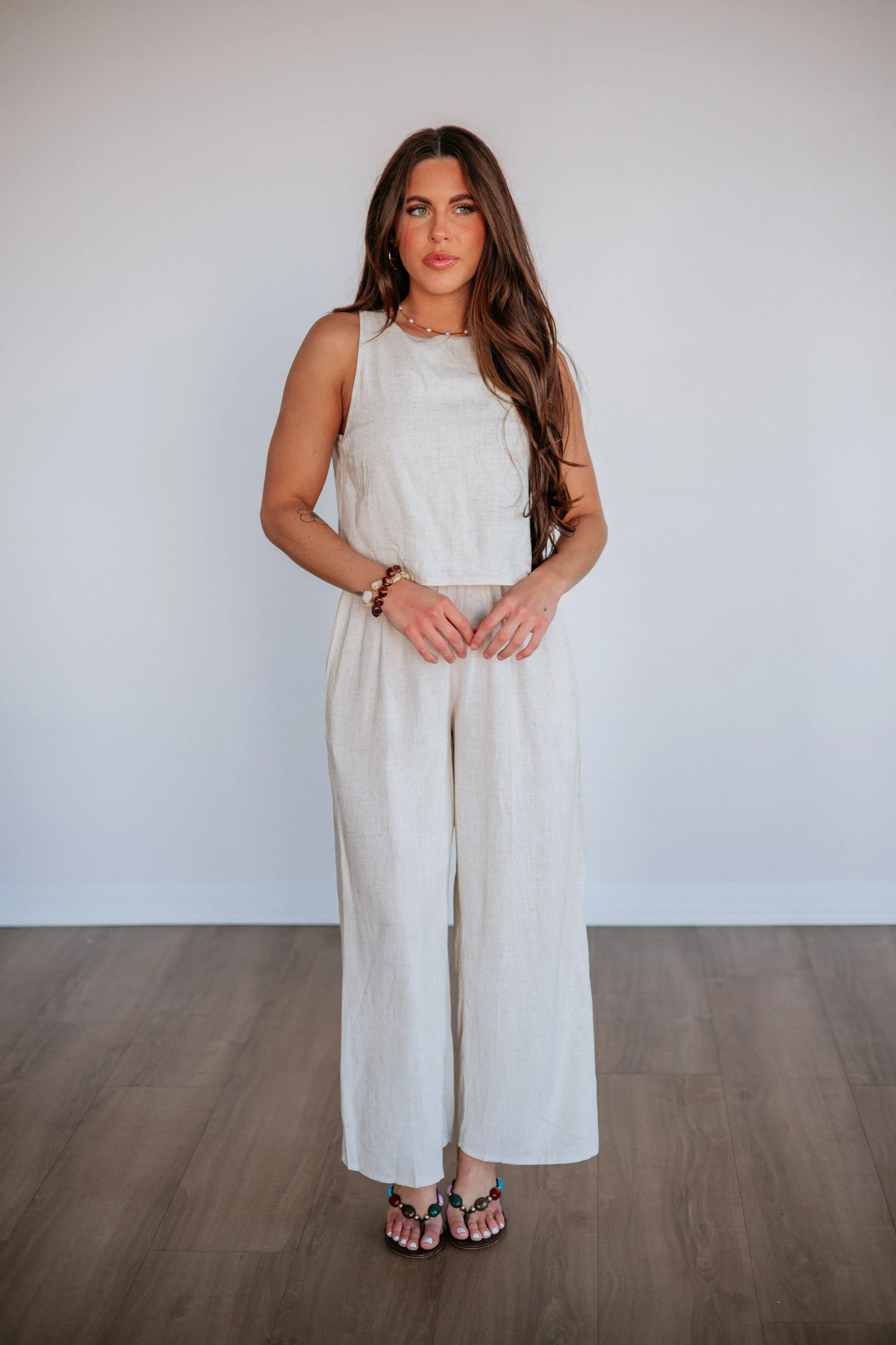 Candra Linen Jumpsuit sold by Wild Oak Boutique product image thumbnail 4