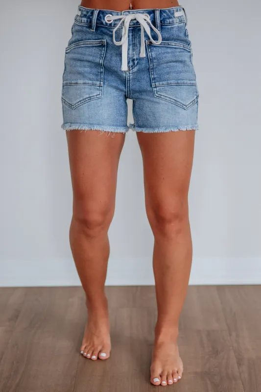 Katy Risen Shorts - Light Wash made by Risen