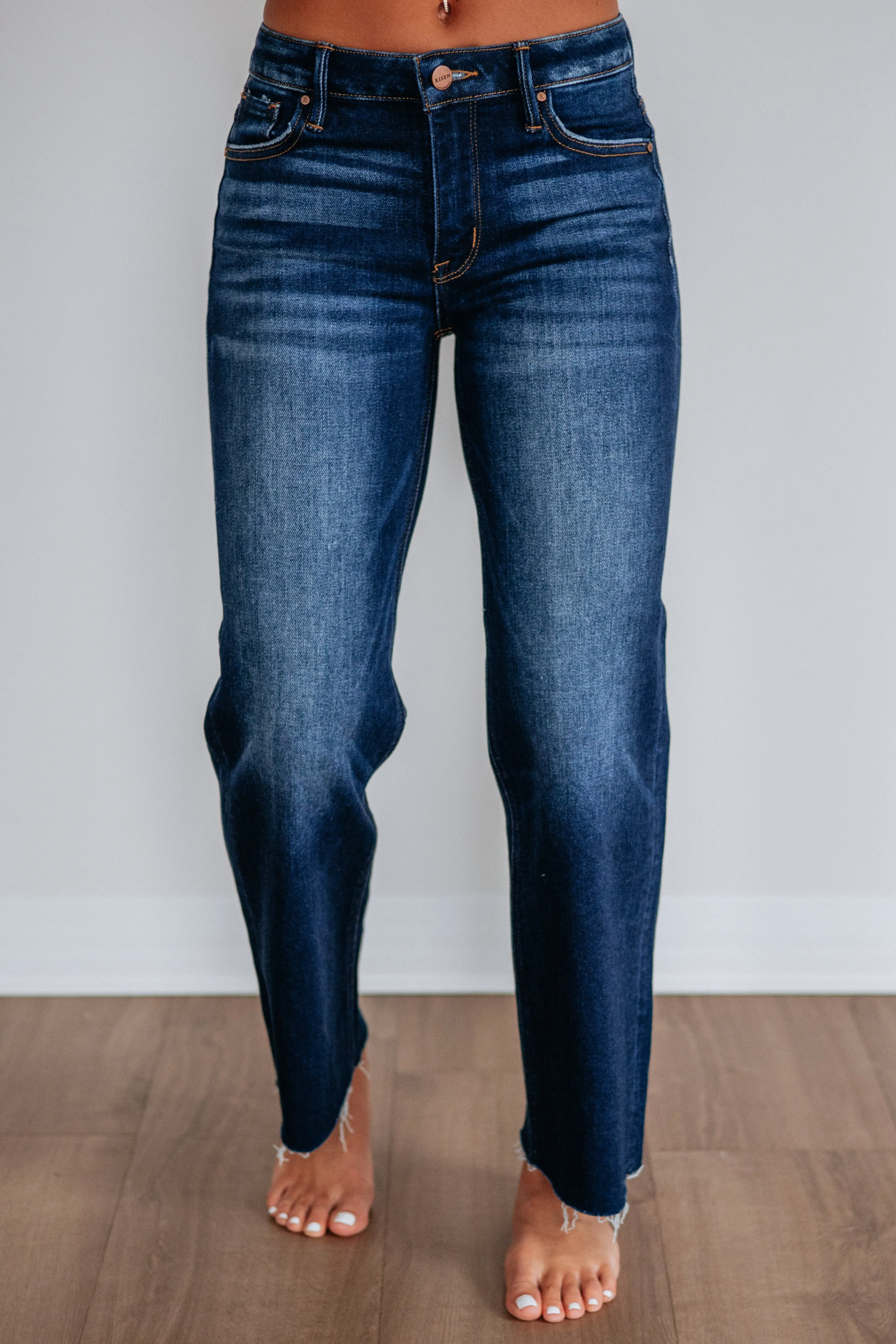Ryanna Risen Jeans - Deep Blue sold by Wild Oak Boutique