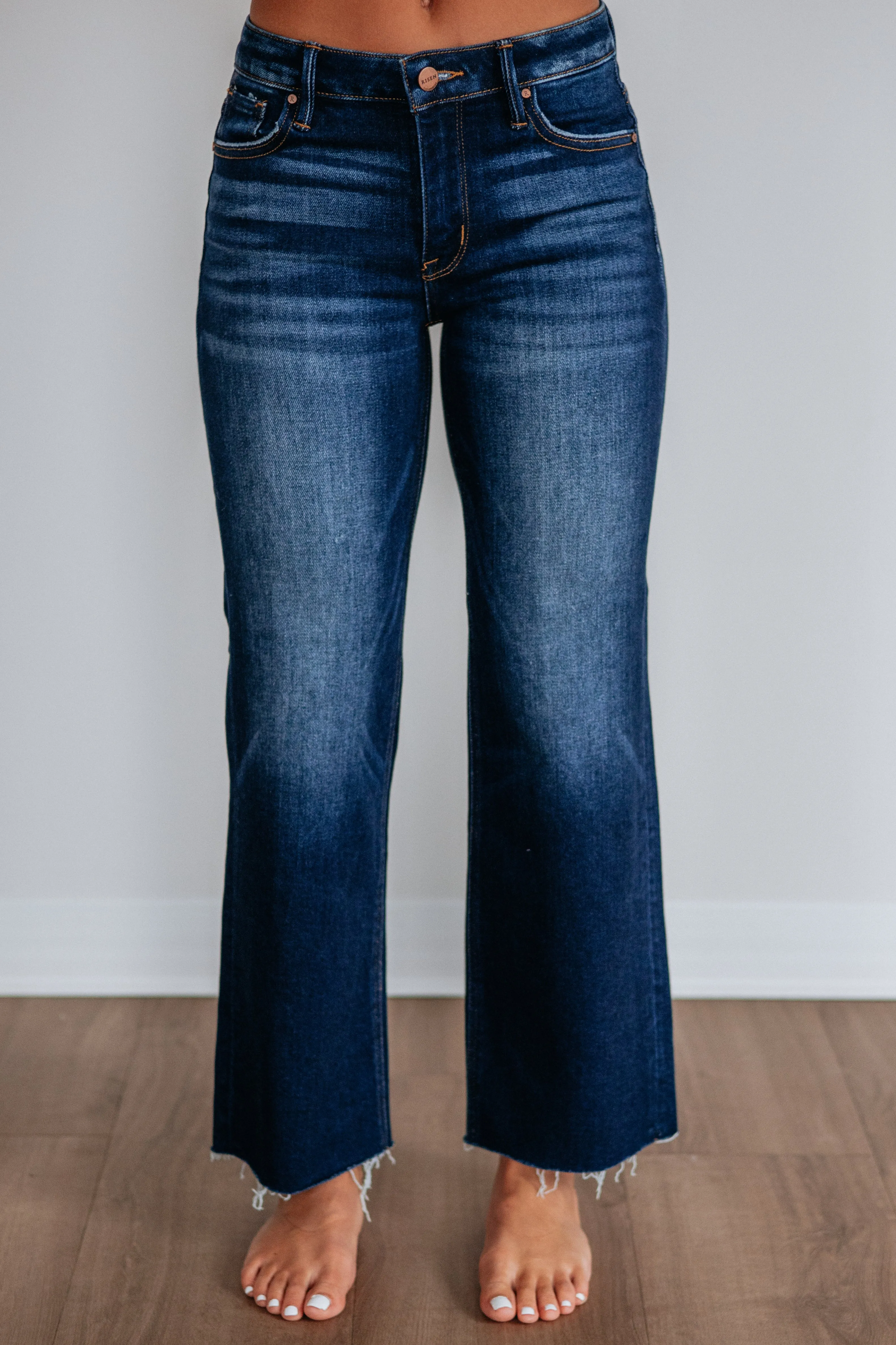 Ryanna Risen Jeans - Deep Blue sold by Wild Oak Boutique product image thumbnail 3