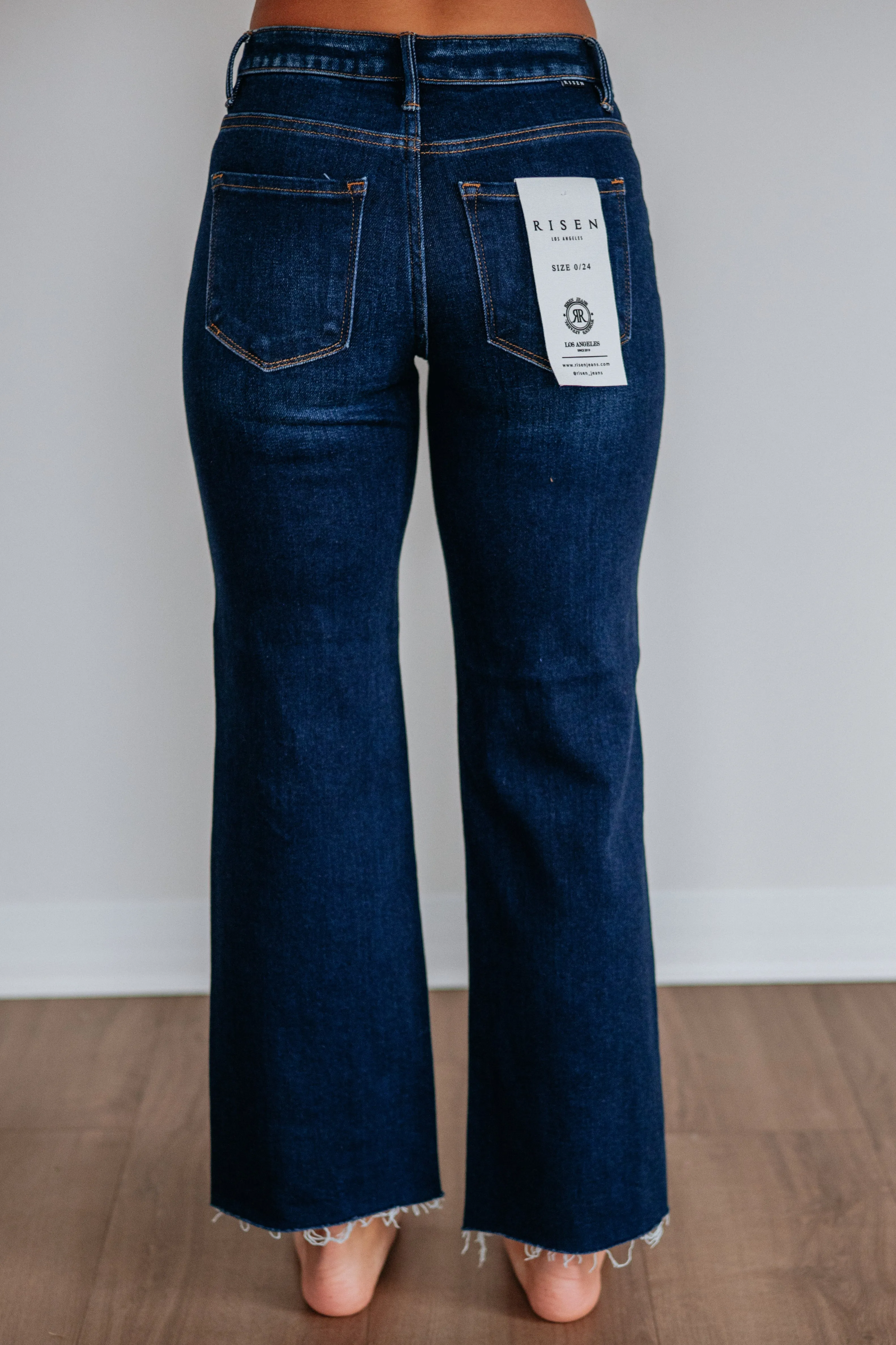 Ryanna Risen Jeans - Deep Blue sold by Wild Oak Boutique product image thumbnail 4
