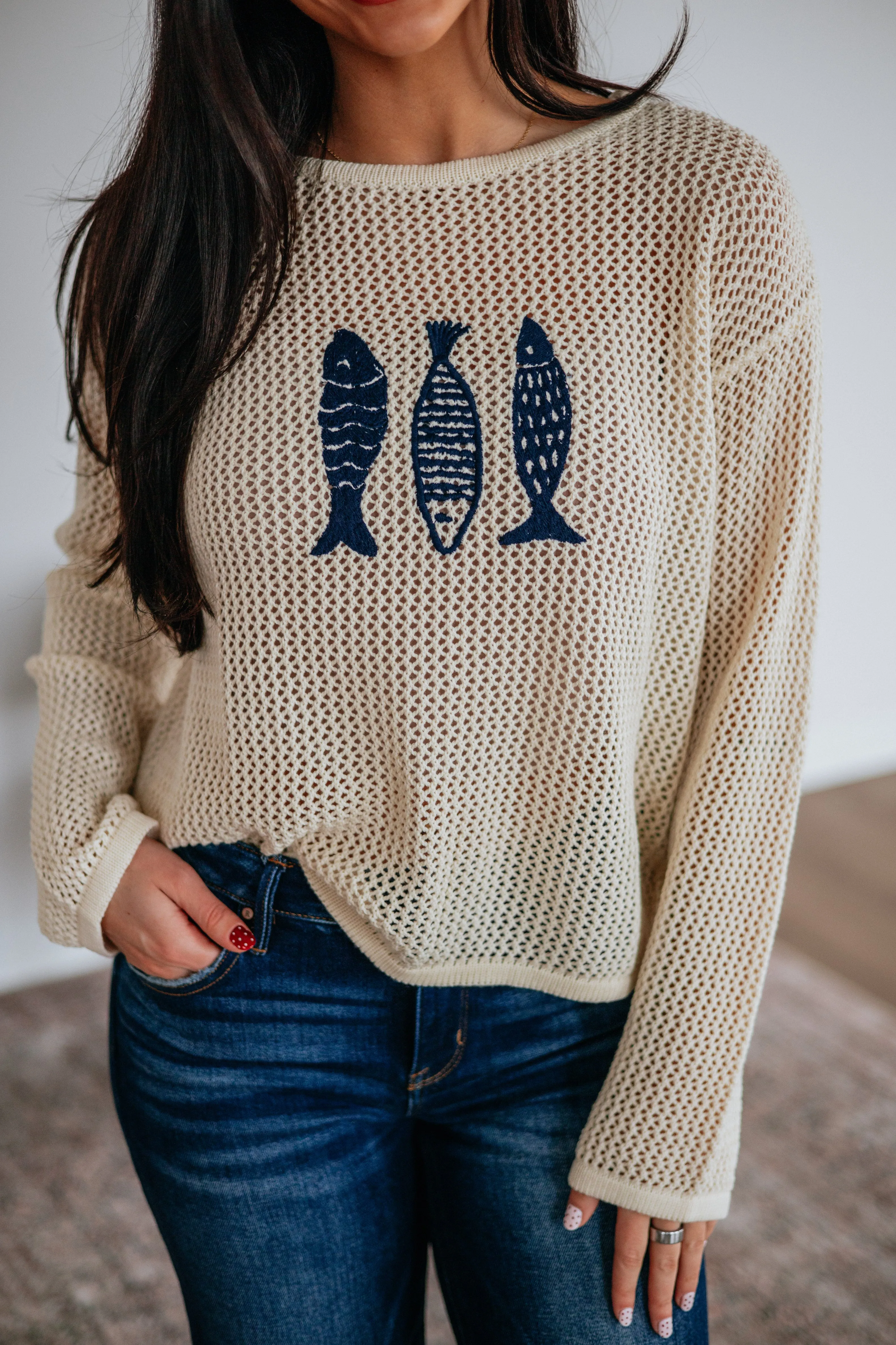 Coastal Catch Sweater sold by Wild Oak Boutique product image thumbnail 2